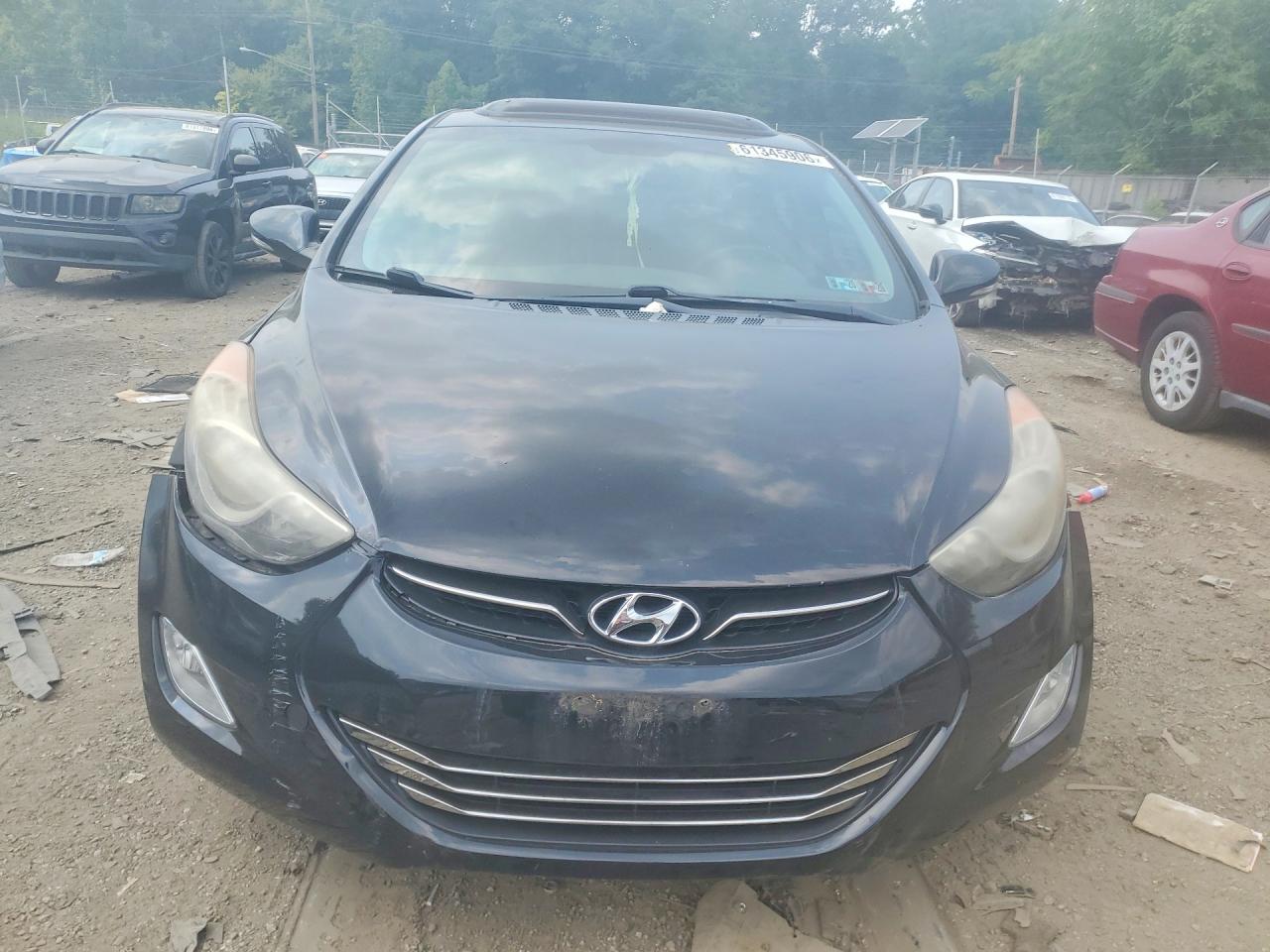 2013 Hyundai Elantra Limited Black vin: KMHDH4AE3DU664475