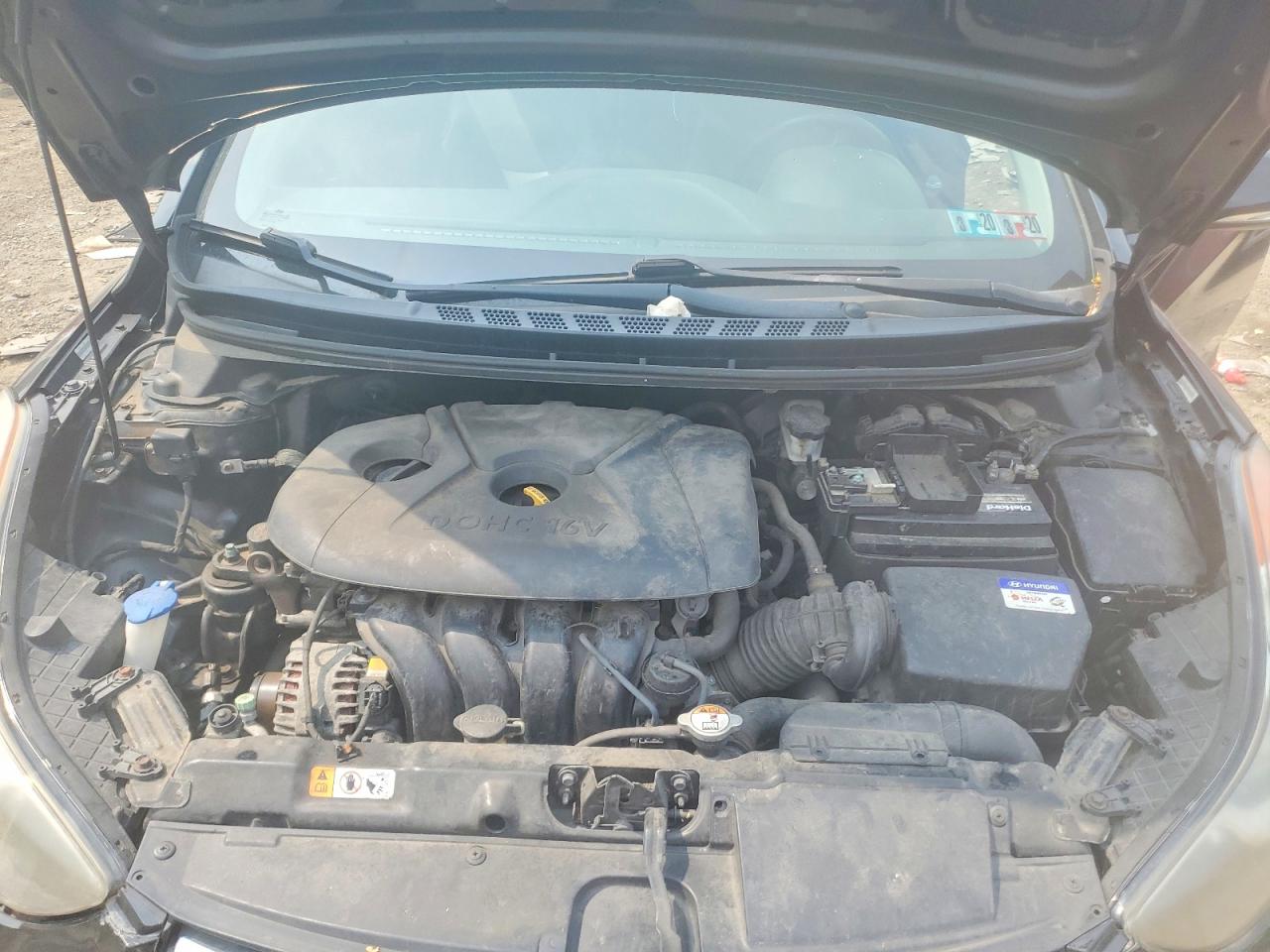 2013 Hyundai Elantra Limited Black vin: KMHDH4AE3DU664475