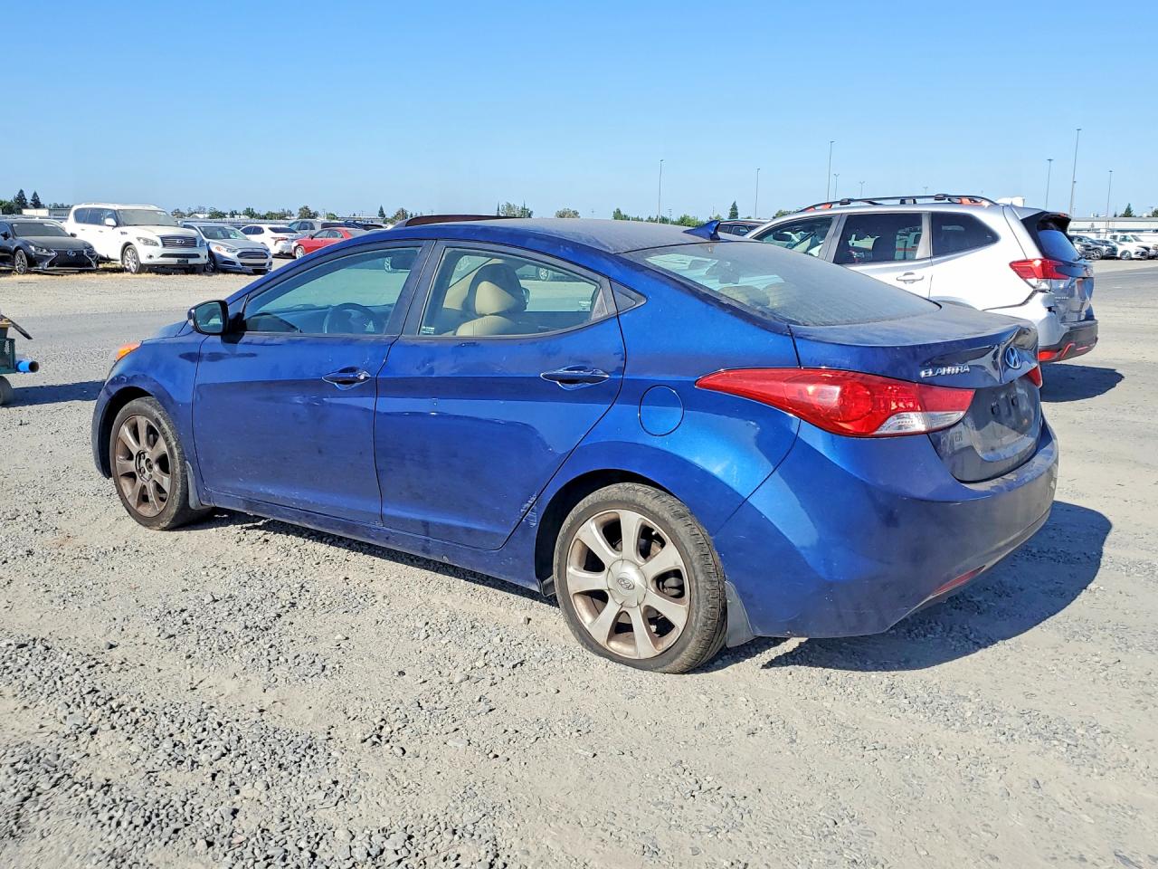 2013 Hyundai Elantra Limited Синий vin: KMHDH4AE3DU690610