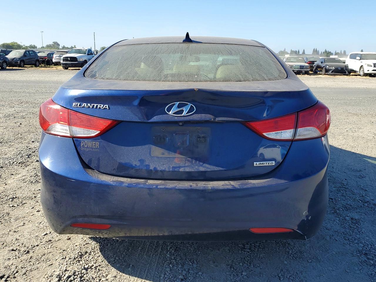 2013 Hyundai Elantra Limited Синий vin: KMHDH4AE3DU690610