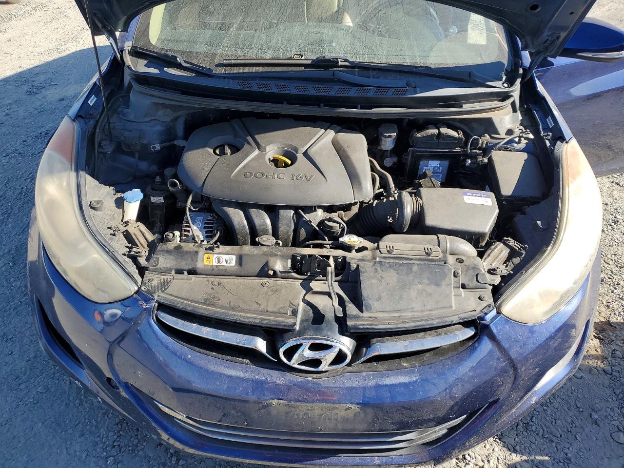 2013 Hyundai Elantra Limited Синий vin: KMHDH4AE3DU690610