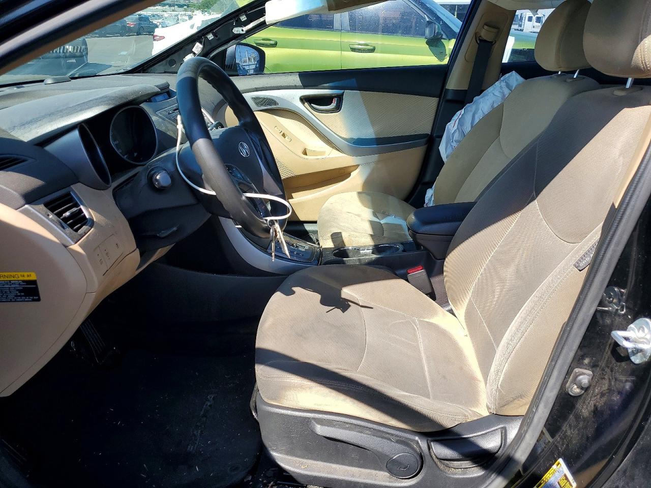 2013 Hyundai Elantra Gls Black vin: KMHDH4AE3DU692177