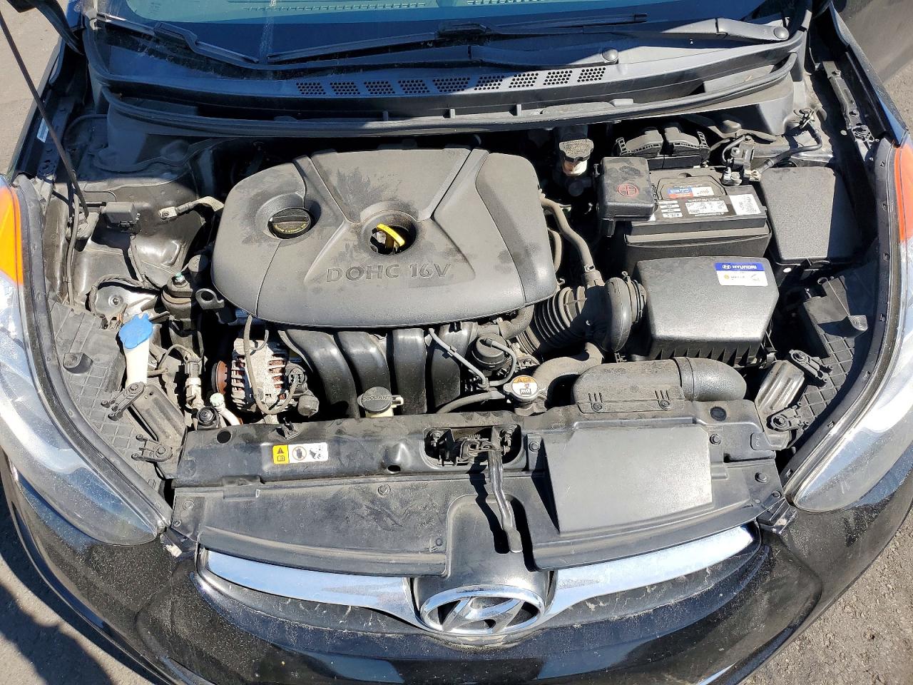 2013 Hyundai Elantra Gls Black vin: KMHDH4AE3DU692177