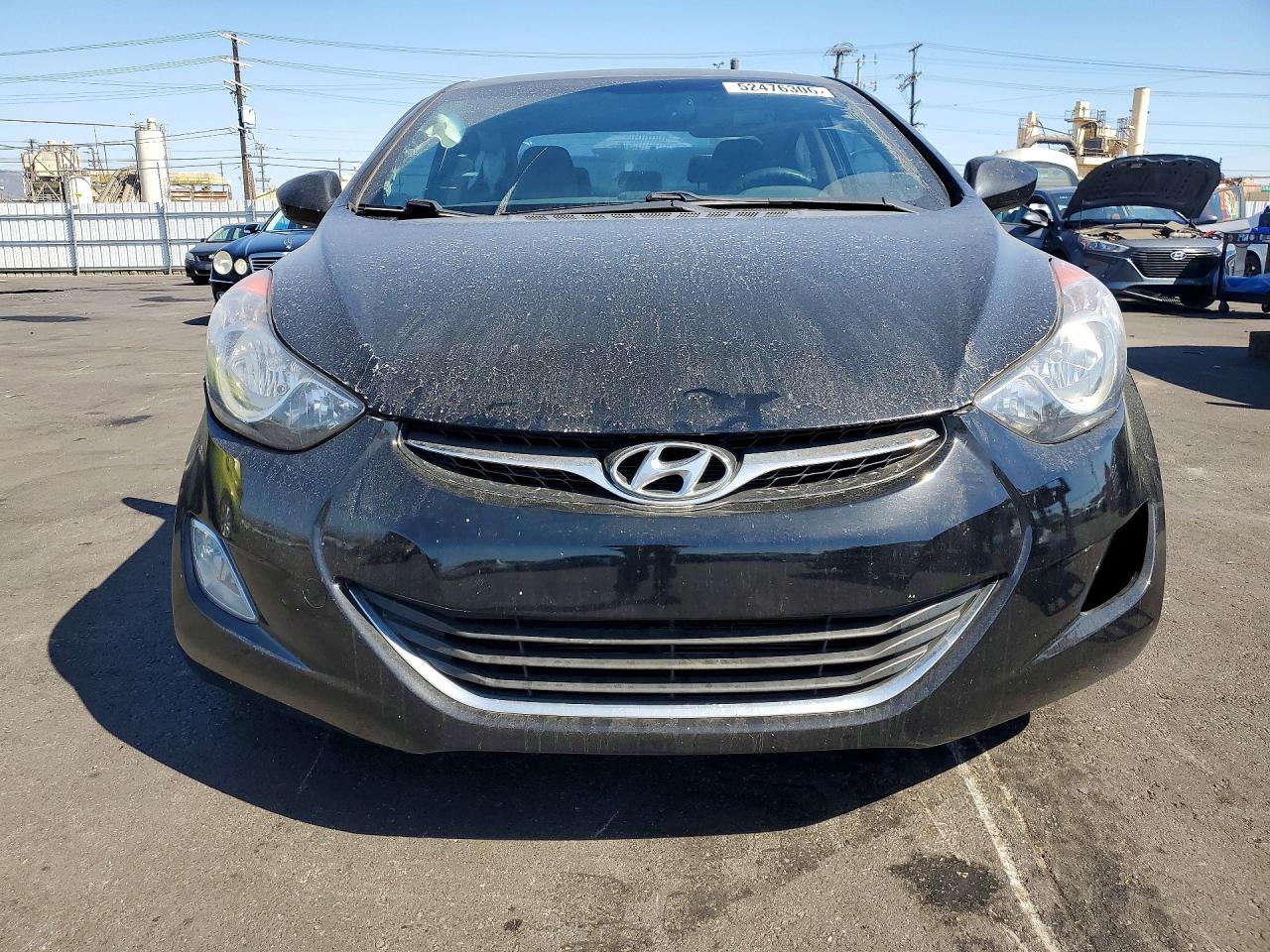 2013 Hyundai Elantra Gls Black vin: KMHDH4AE3DU692177