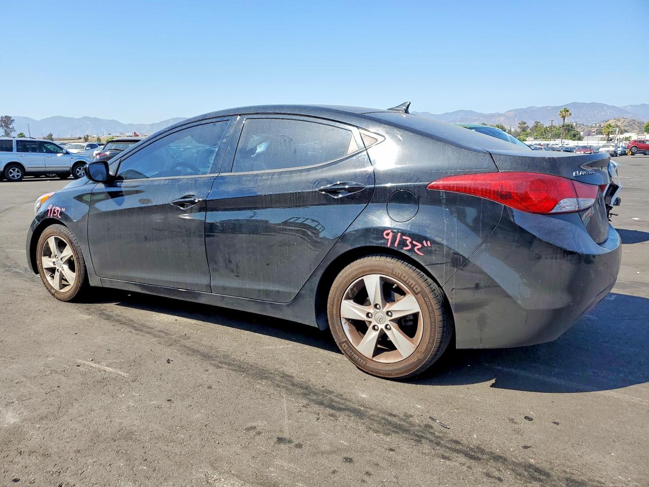 2013 Hyundai Elantra Gls Black vin: KMHDH4AE3DU692177