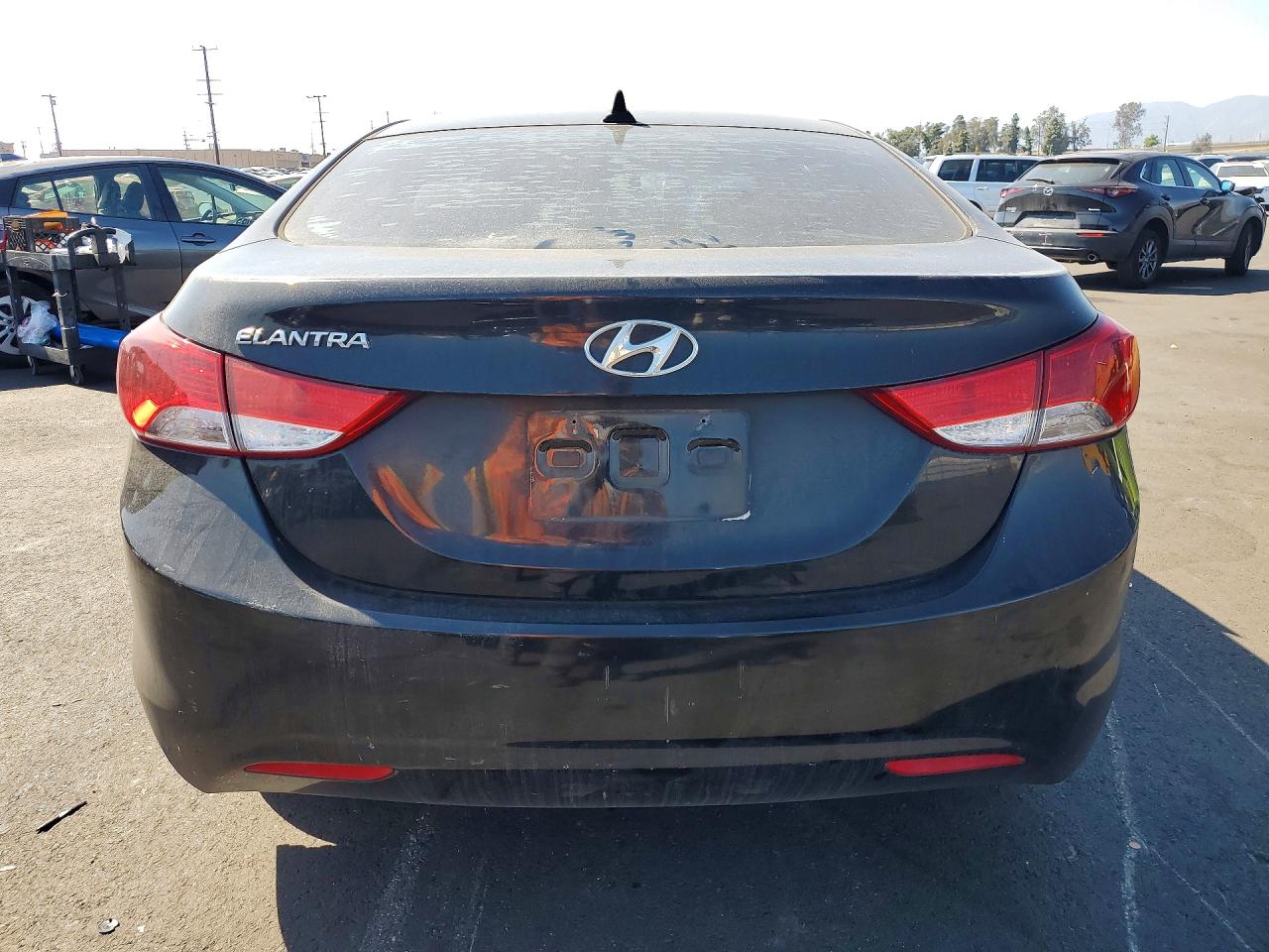 2013 Hyundai Elantra Gls Black vin: KMHDH4AE3DU692177