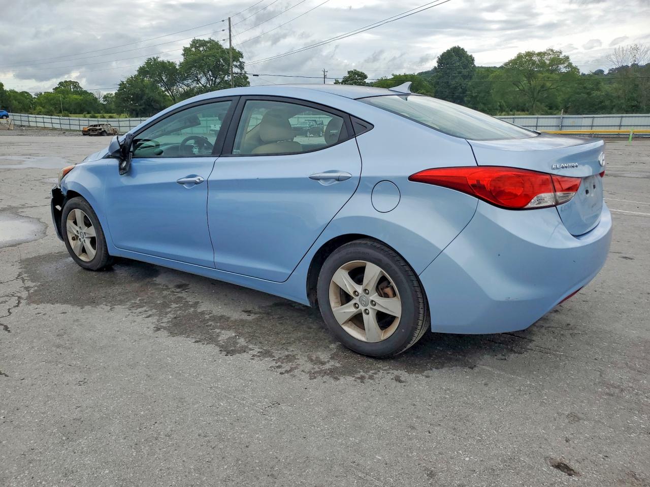 2013 Hyundai Elantra Gls Blue vin: KMHDH4AE3DU705736