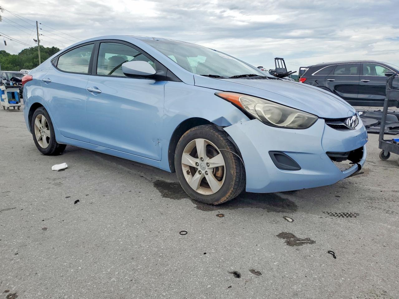 2013 Hyundai Elantra Gls Blue vin: KMHDH4AE3DU705736