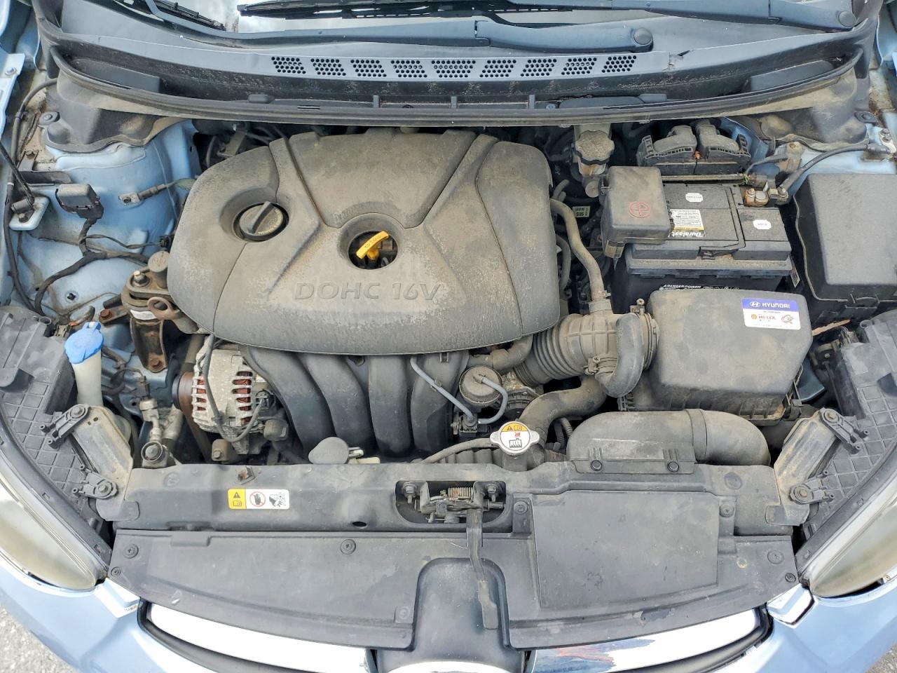 2013 Hyundai Elantra Gls Blue vin: KMHDH4AE3DU705736