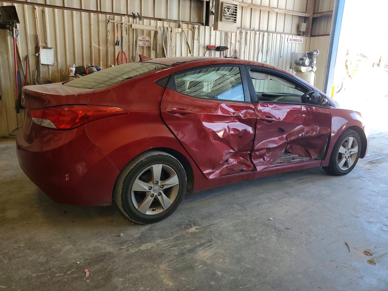 2013 Hyundai Elantra Gls Red vin: KMHDH4AE3DU720351