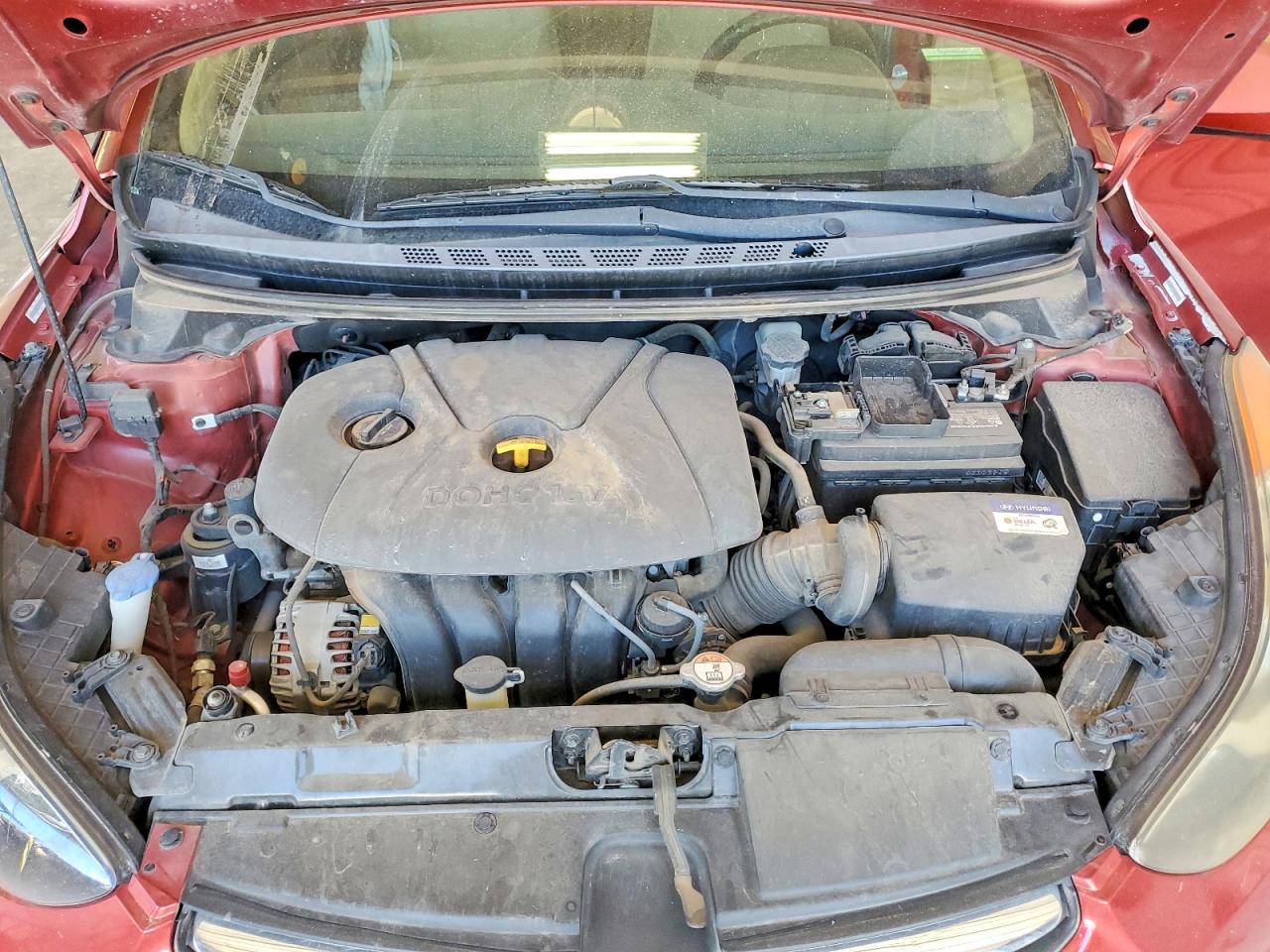 2013 Hyundai Elantra Gls Red vin: KMHDH4AE3DU720351
