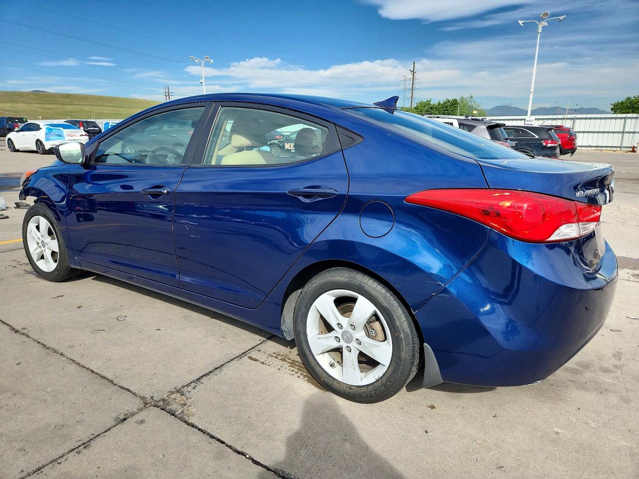 2013 Hyundai Elantra Gls Синий vin: KMHDH4AE3DU727980