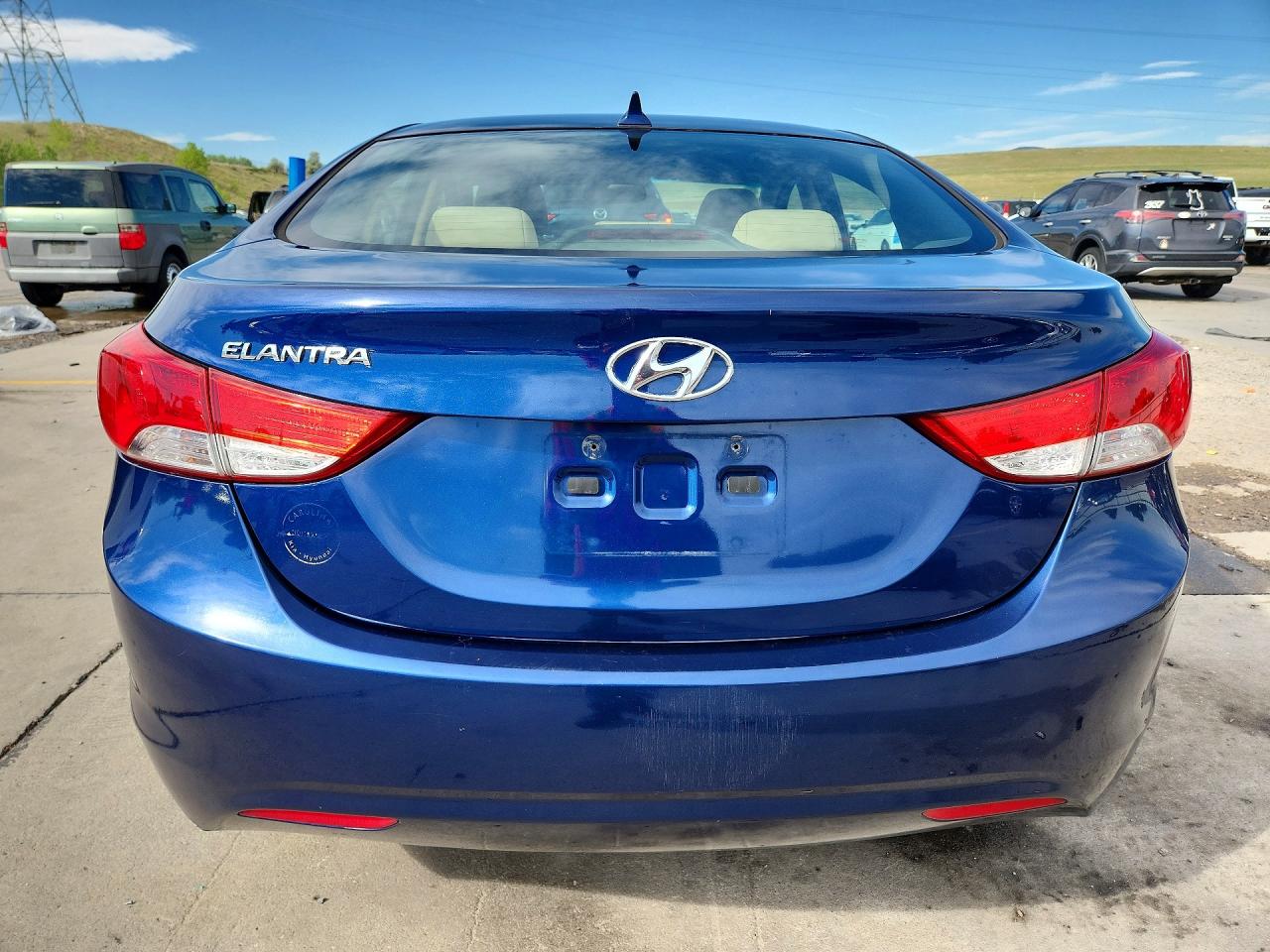 2013 Hyundai Elantra Gls Синий vin: KMHDH4AE3DU727980