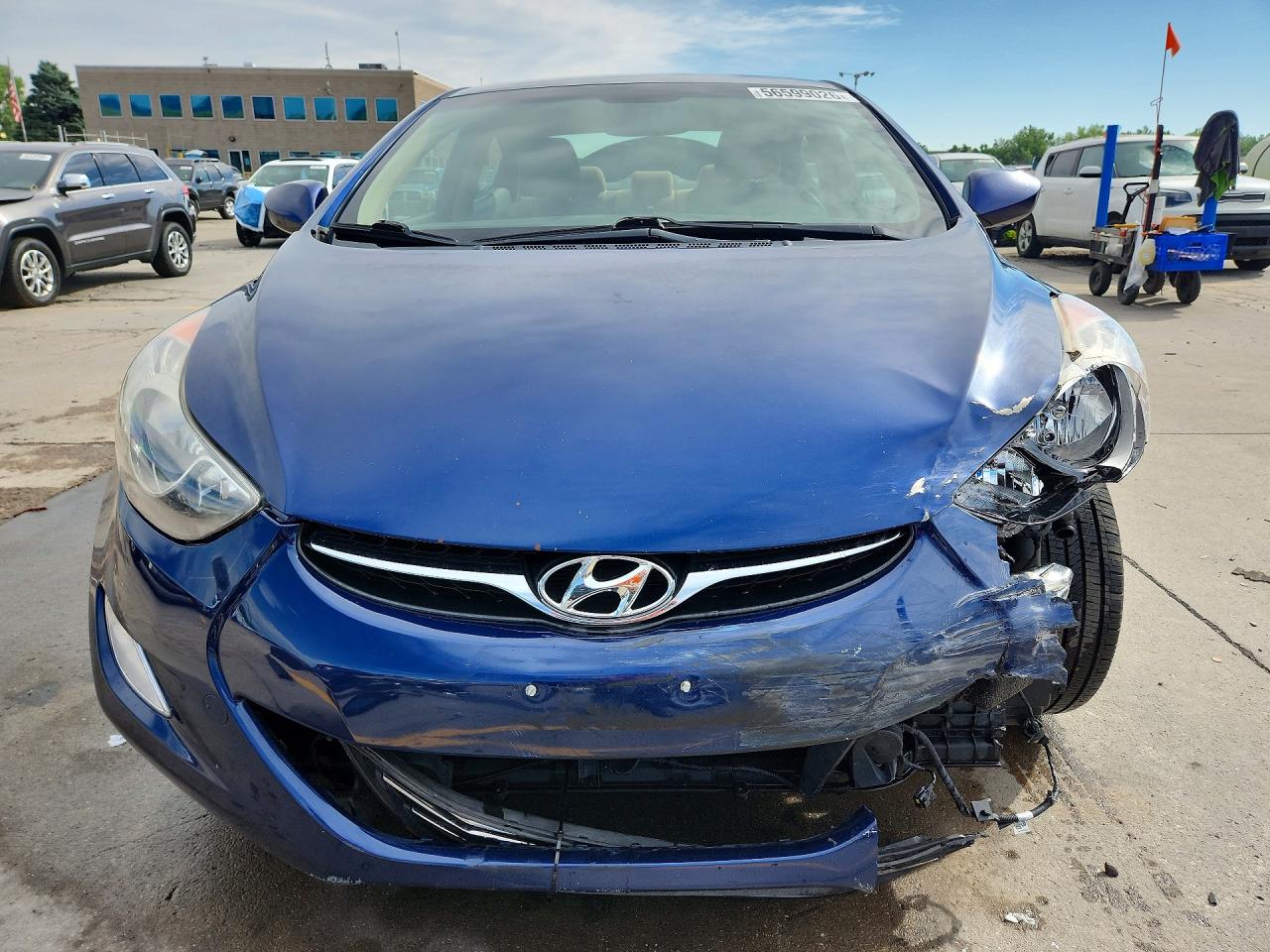 2013 Hyundai Elantra Gls Синий vin: KMHDH4AE3DU727980
