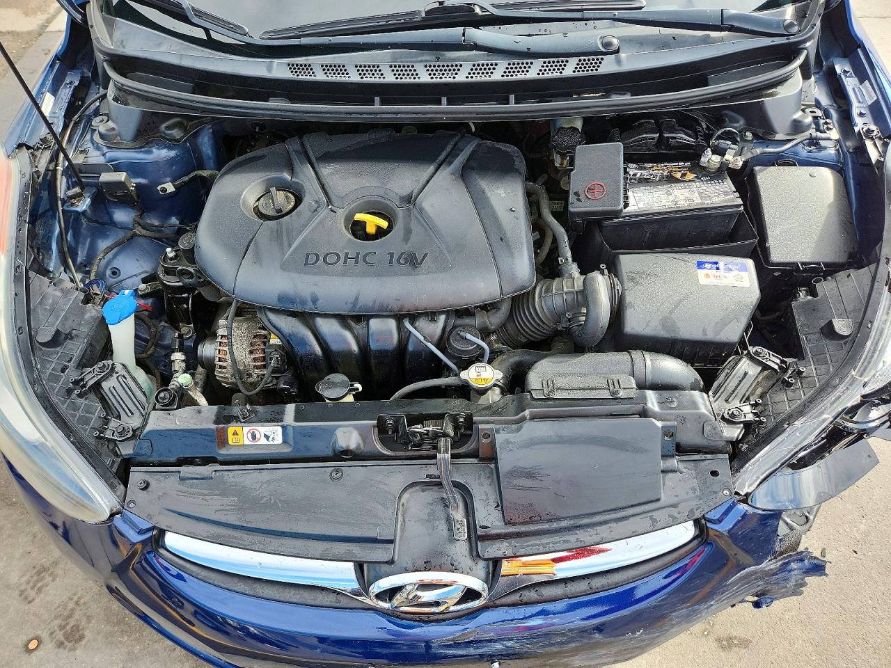 2013 Hyundai Elantra Gls Синий vin: KMHDH4AE3DU727980