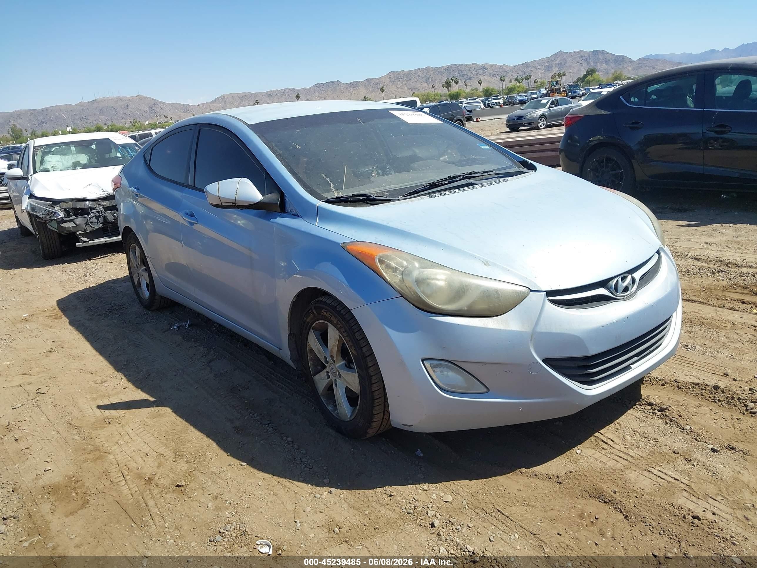 2013 Hyundai Elantra Gls Синий vin: KMHDH4AE3DU738784