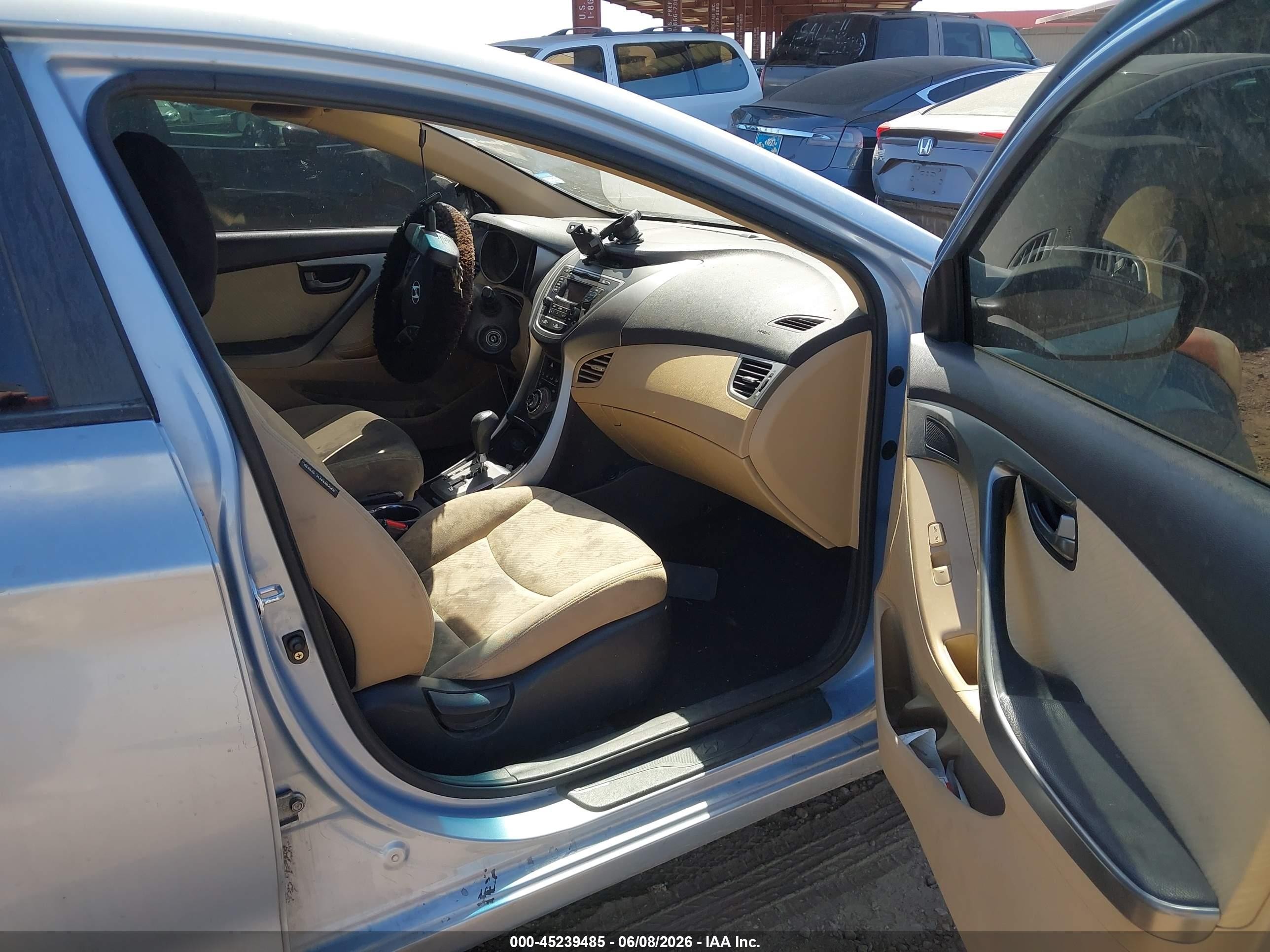 2013 Hyundai Elantra Gls Blue vin: KMHDH4AE3DU738784