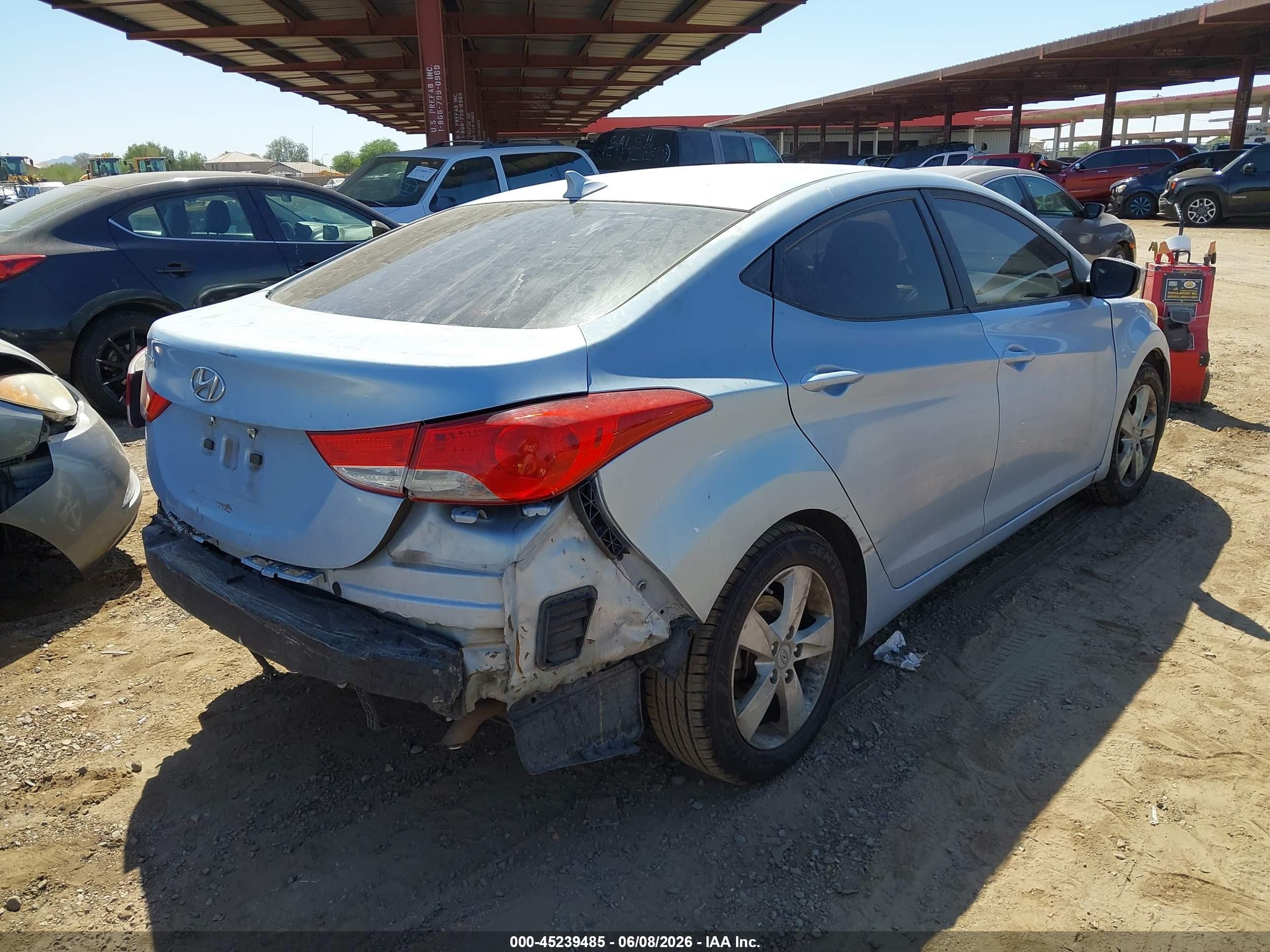 2013 Hyundai Elantra Gls Blue vin: KMHDH4AE3DU738784