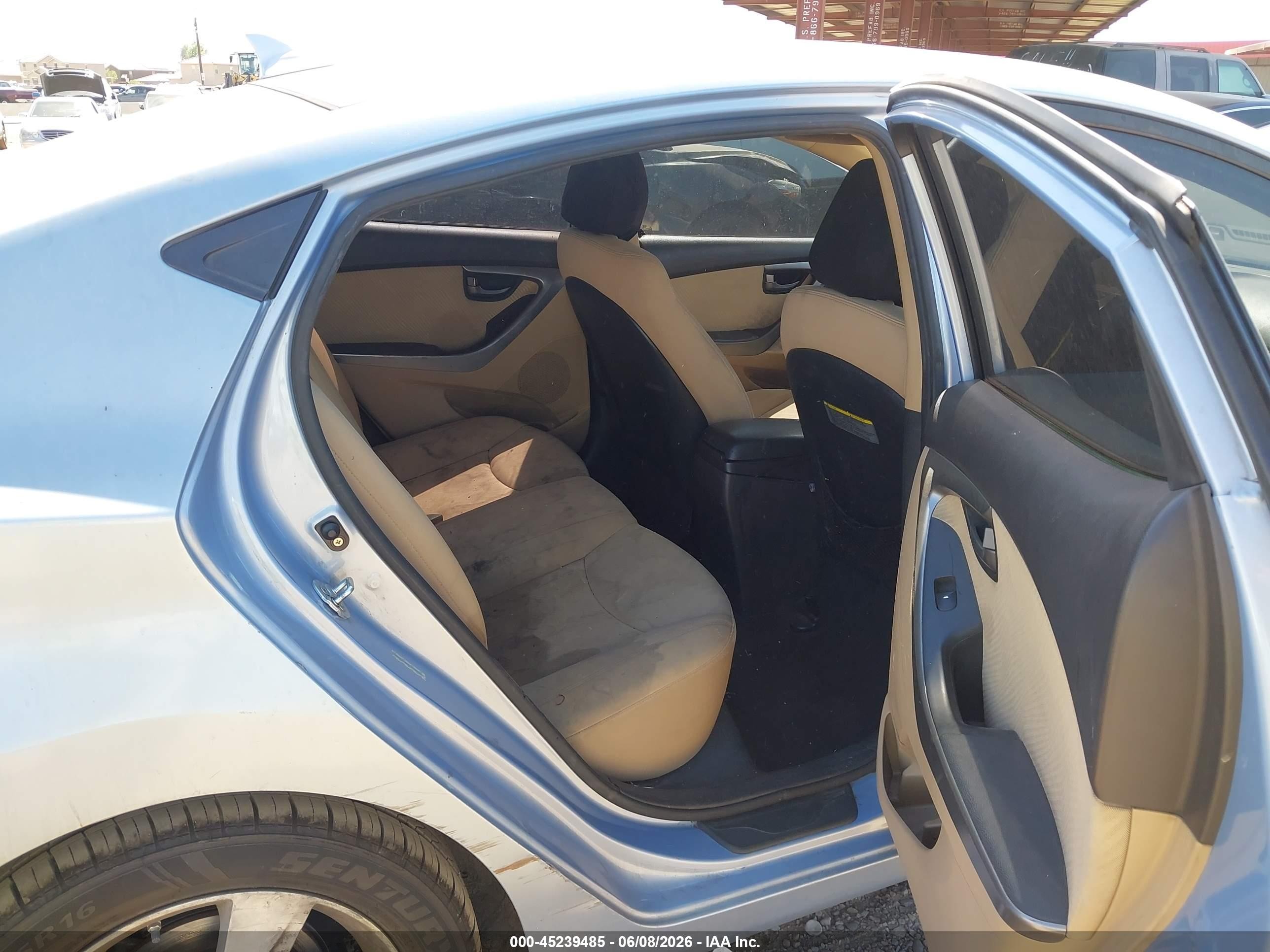 2013 Hyundai Elantra Gls Blue vin: KMHDH4AE3DU738784