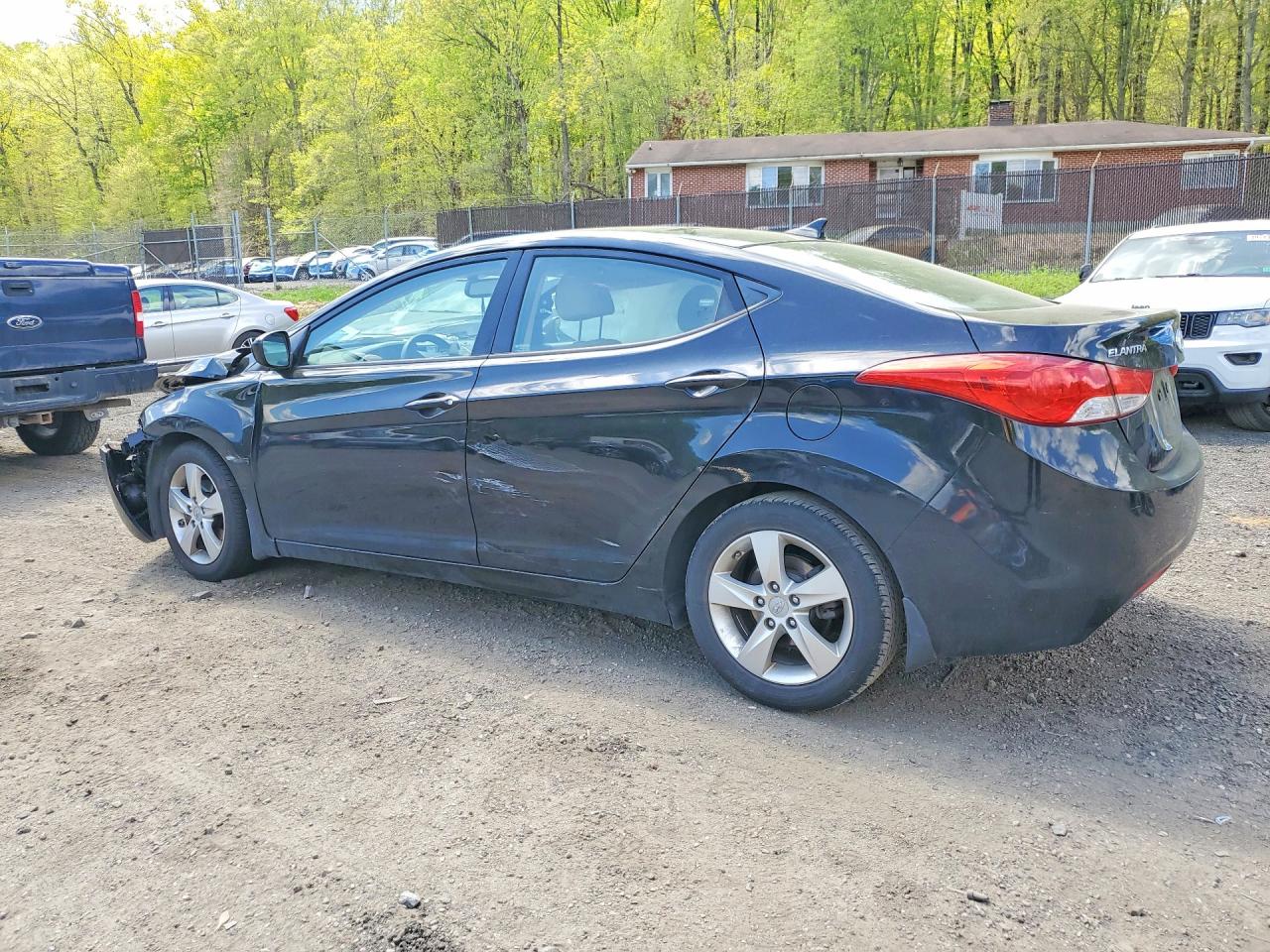 2013 Hyundai Elantra Gls Black vin: KMHDH4AE3DU753432