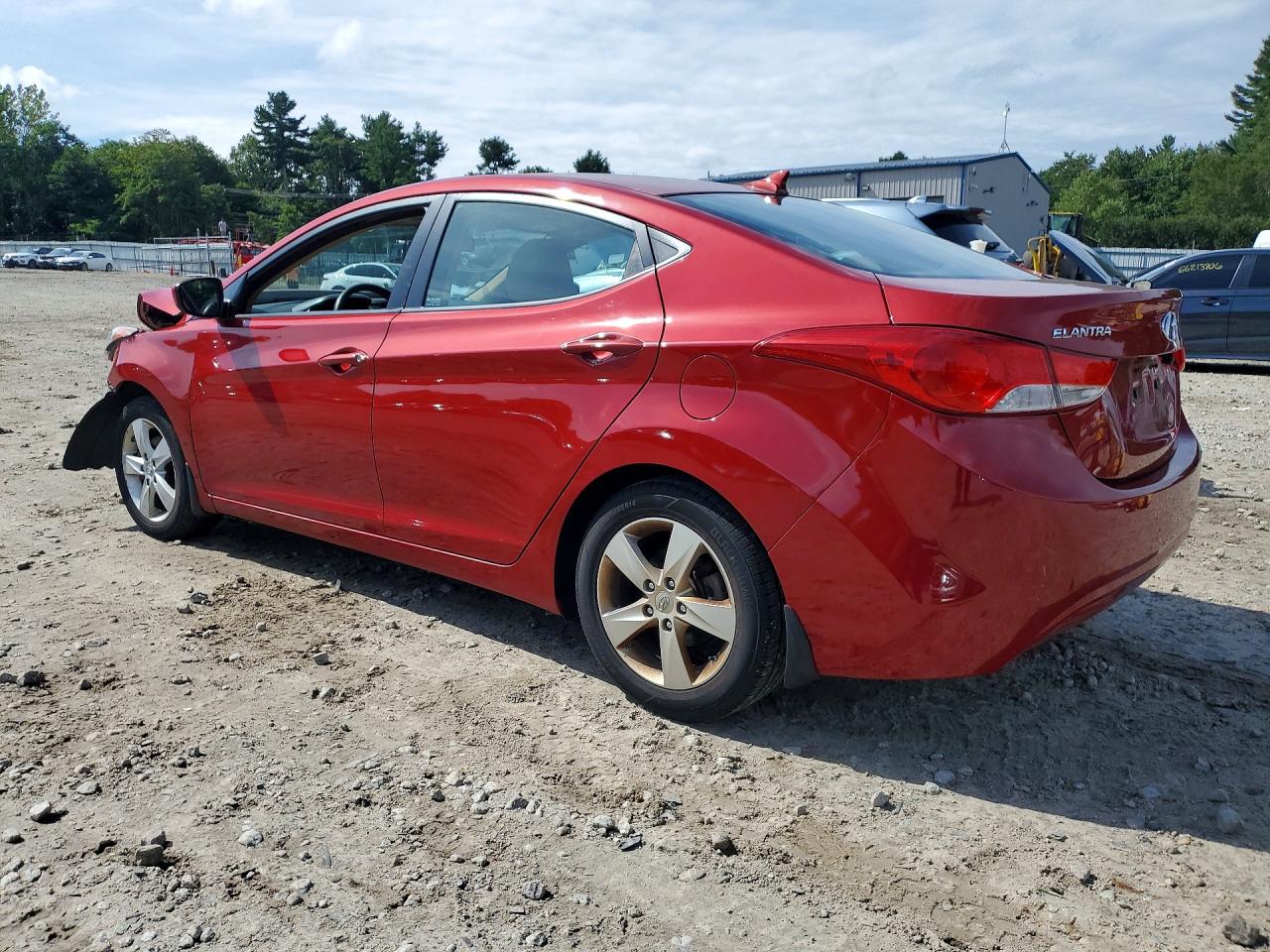 2013 Hyundai Elantra Gls Red vin: KMHDH4AE3DU761353