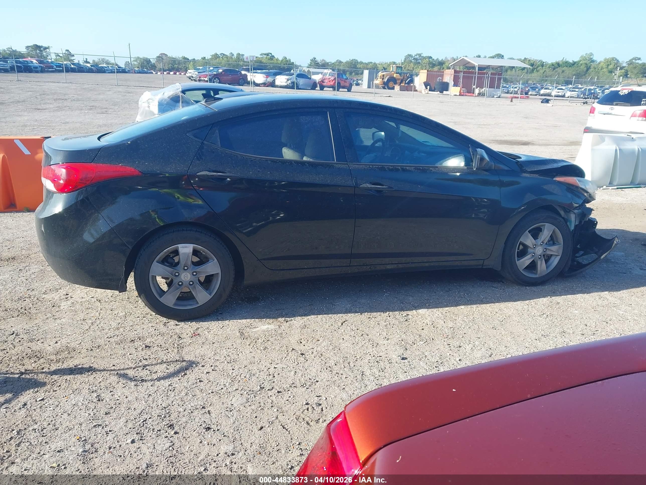 2013 Hyundai Elantra Gls Black vin: KMHDH4AE3DU796037