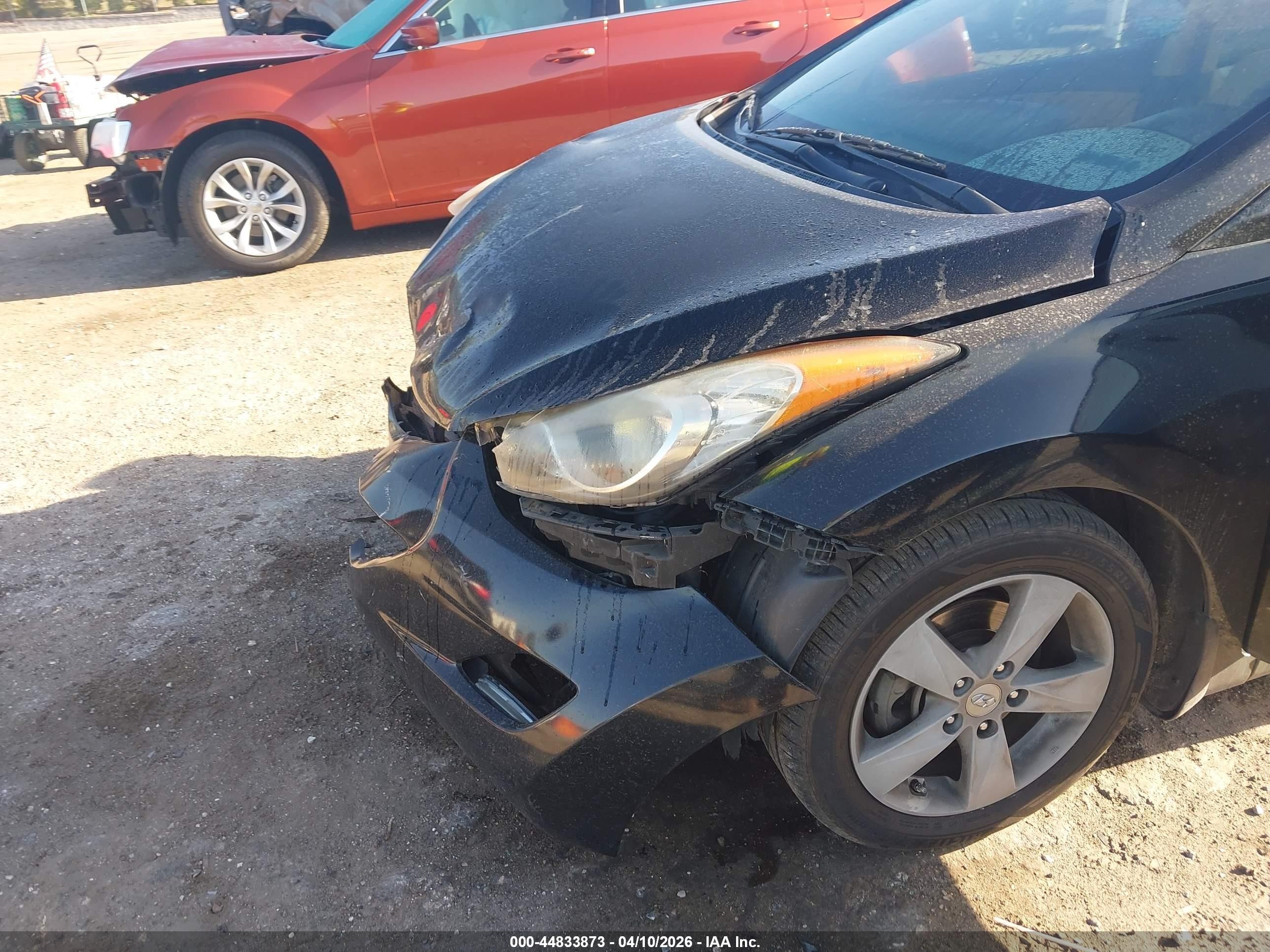 2013 Hyundai Elantra Gls Black vin: KMHDH4AE3DU796037