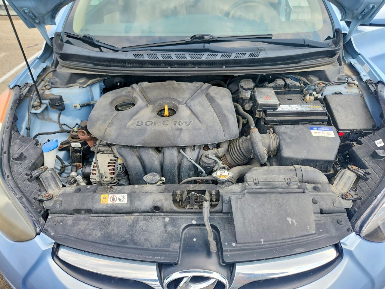 2013 Hyundai Elantra Gls Blue vin: KMHDH4AE3DU801642