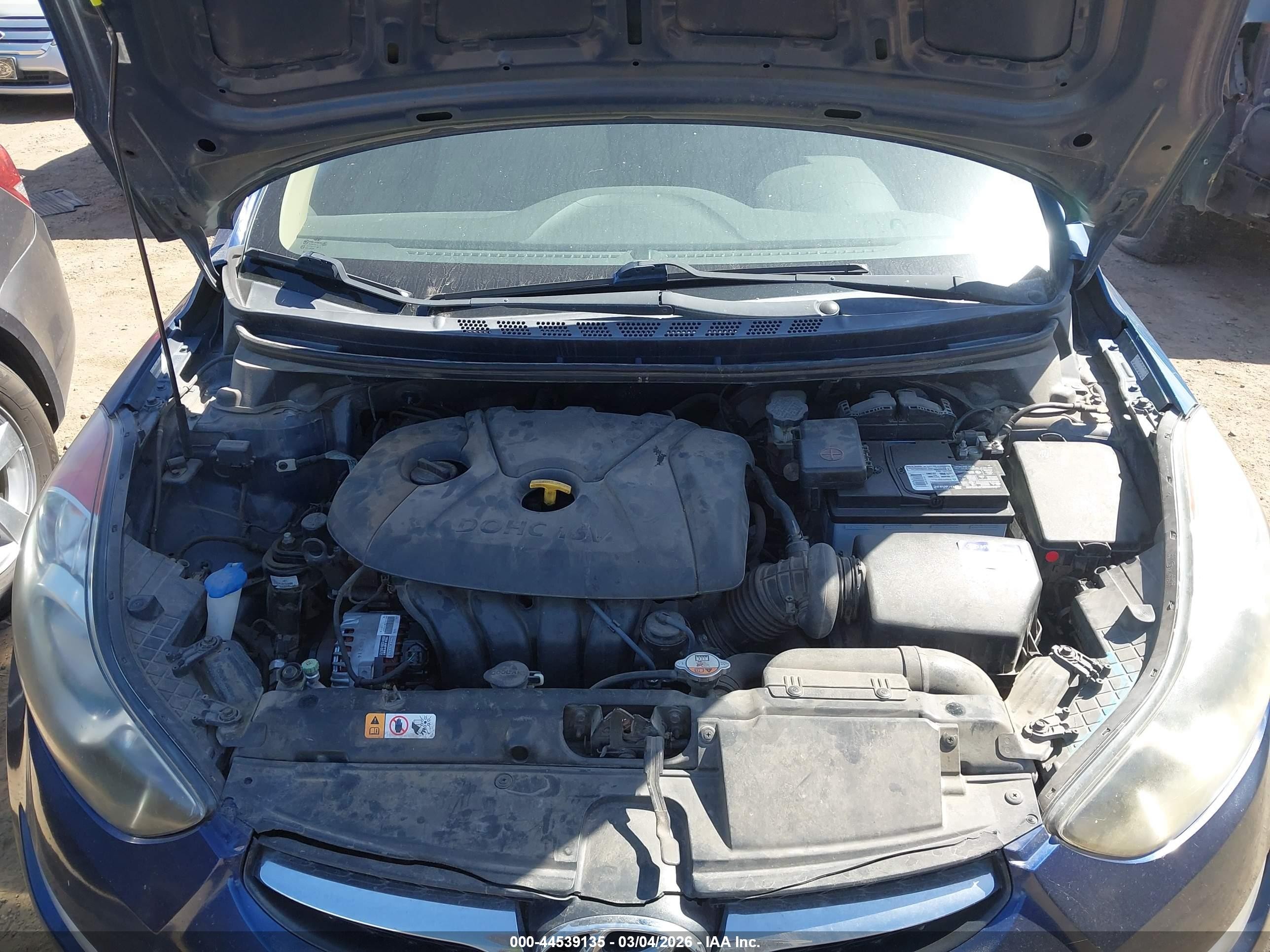2013 Hyundai Elantra Gls Blue vin: KMHDH4AE3DU809515