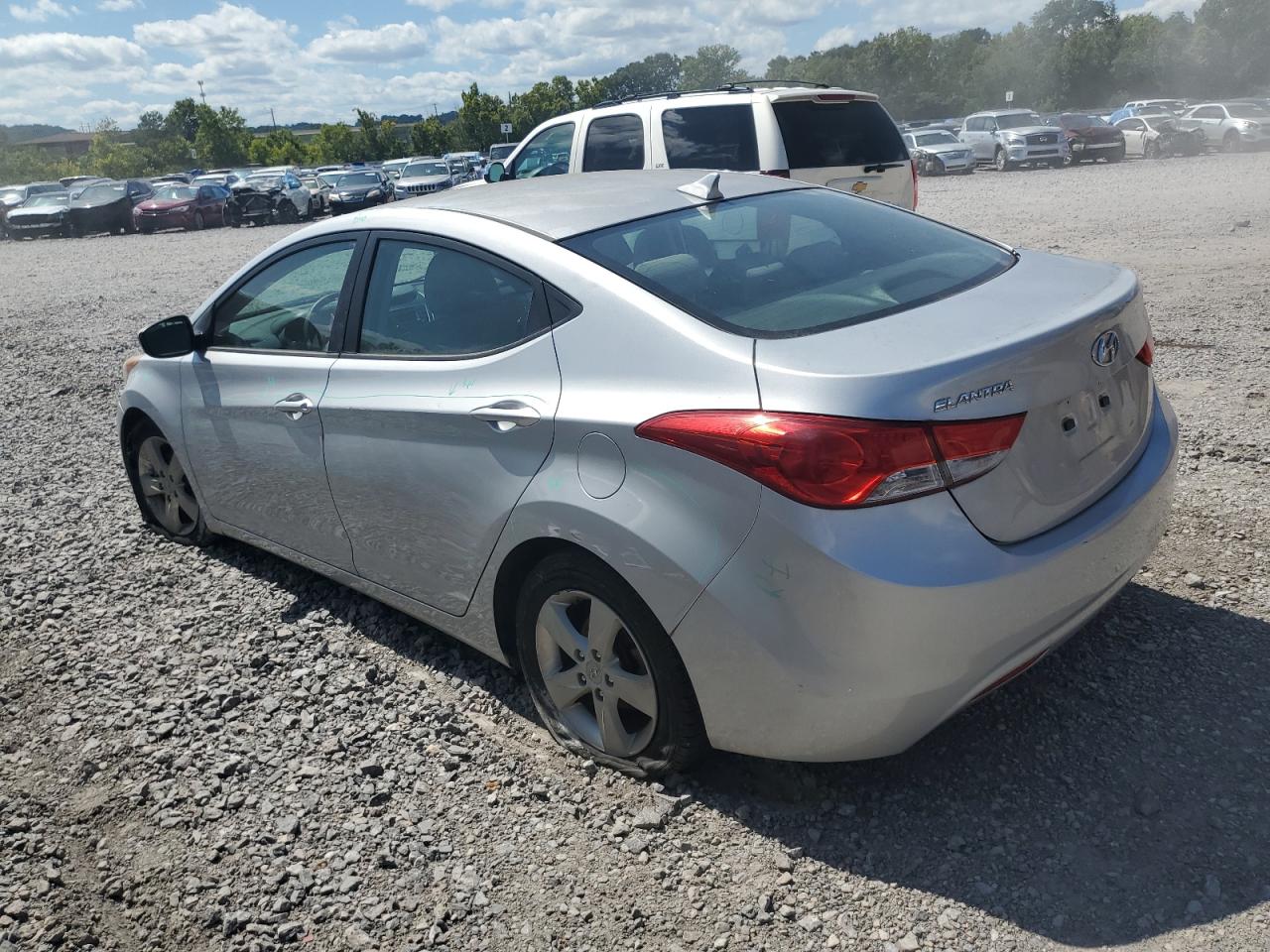 2013 Hyundai Elantra Gls Silver vin: KMHDH4AE3DU814374