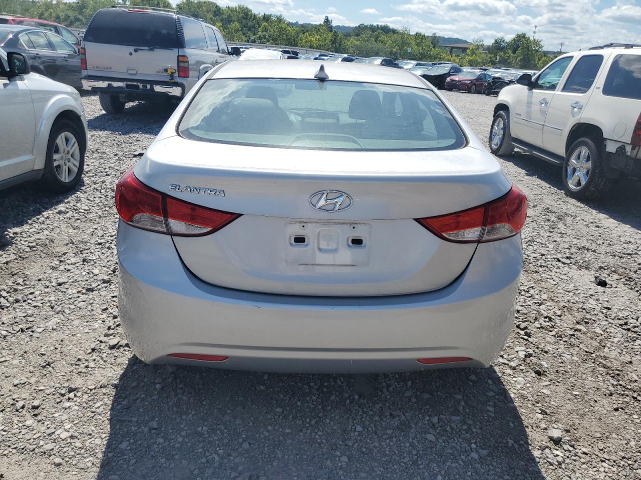 2013 Hyundai Elantra Gls Silver vin: KMHDH4AE3DU814374