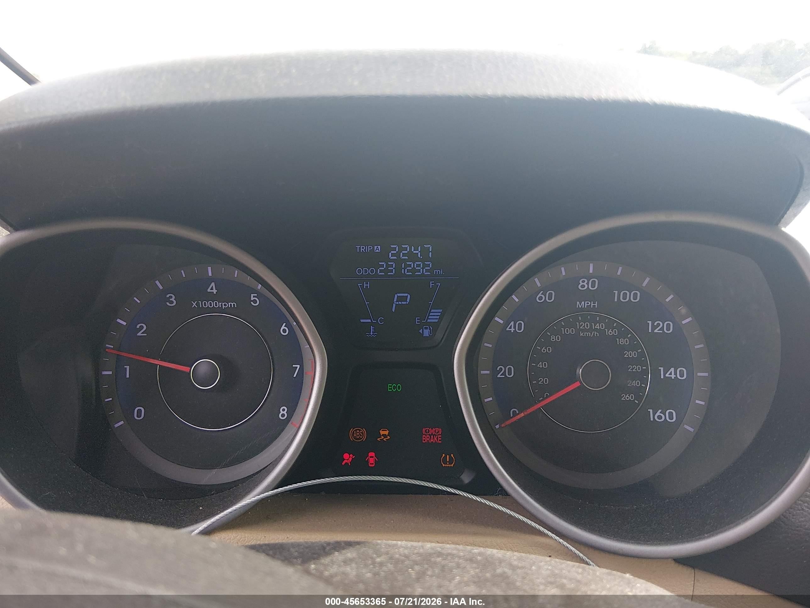 2013 Hyundai Elantra Limited Blue vin: KMHDH4AE3DU867074