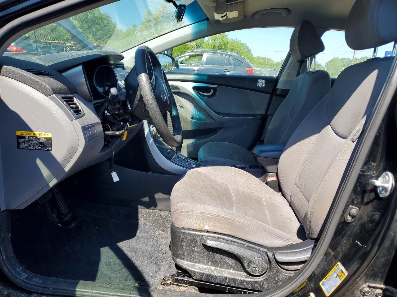 2013 Hyundai Elantra Gls Black vin: KMHDH4AE3DU892346