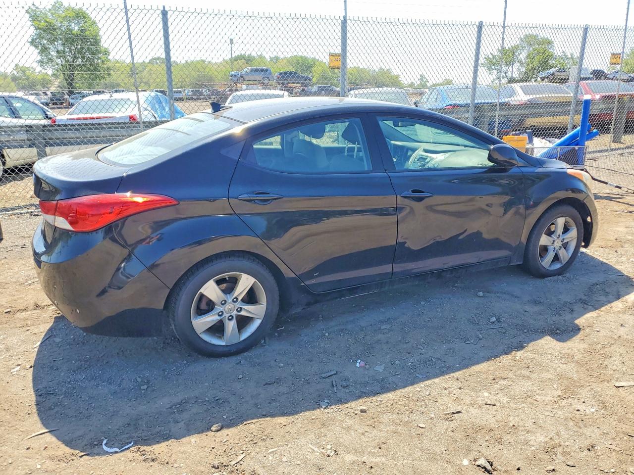 2013 Hyundai Elantra Gls Black vin: KMHDH4AE3DU892346