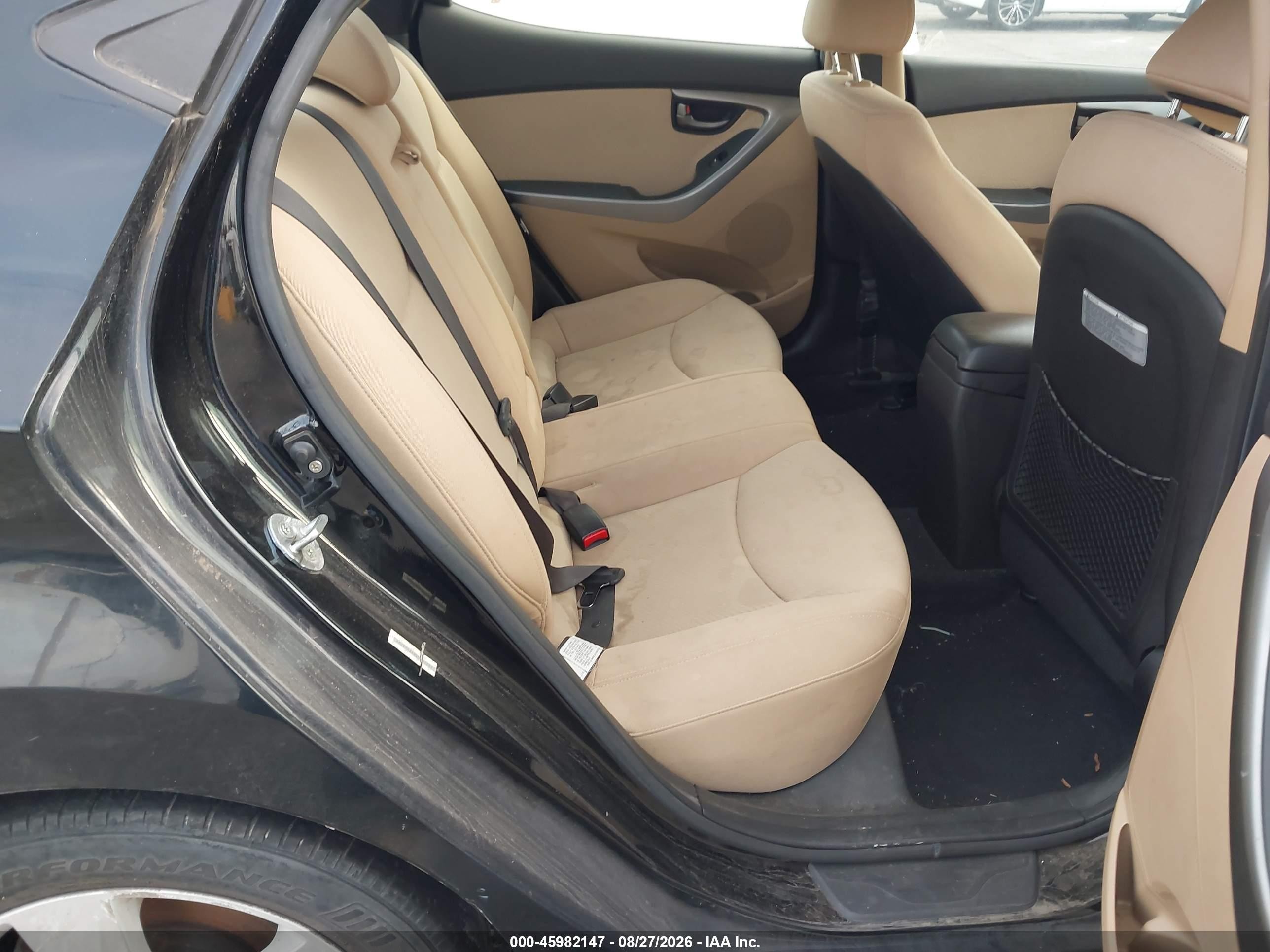 2013 Hyundai Elantra Gls Черный vin: KMHDH4AE3DU901241