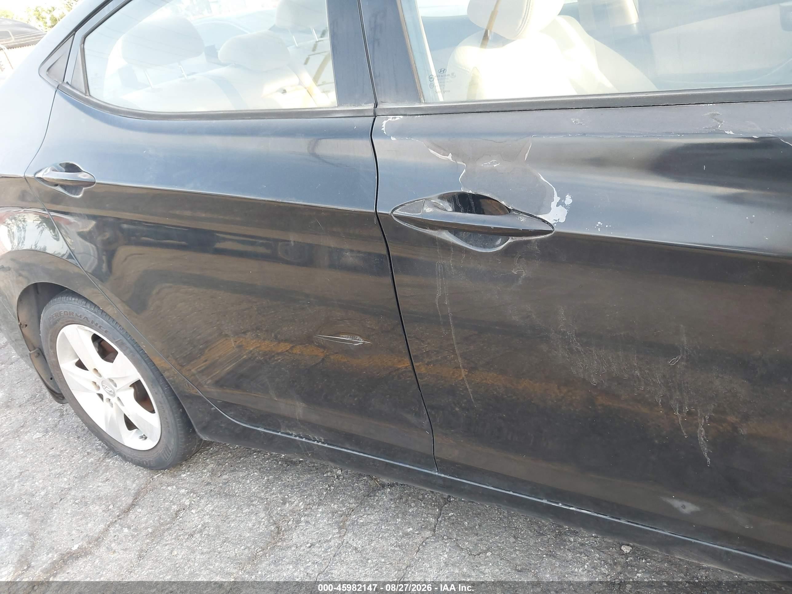 2013 Hyundai Elantra Gls Черный vin: KMHDH4AE3DU901241