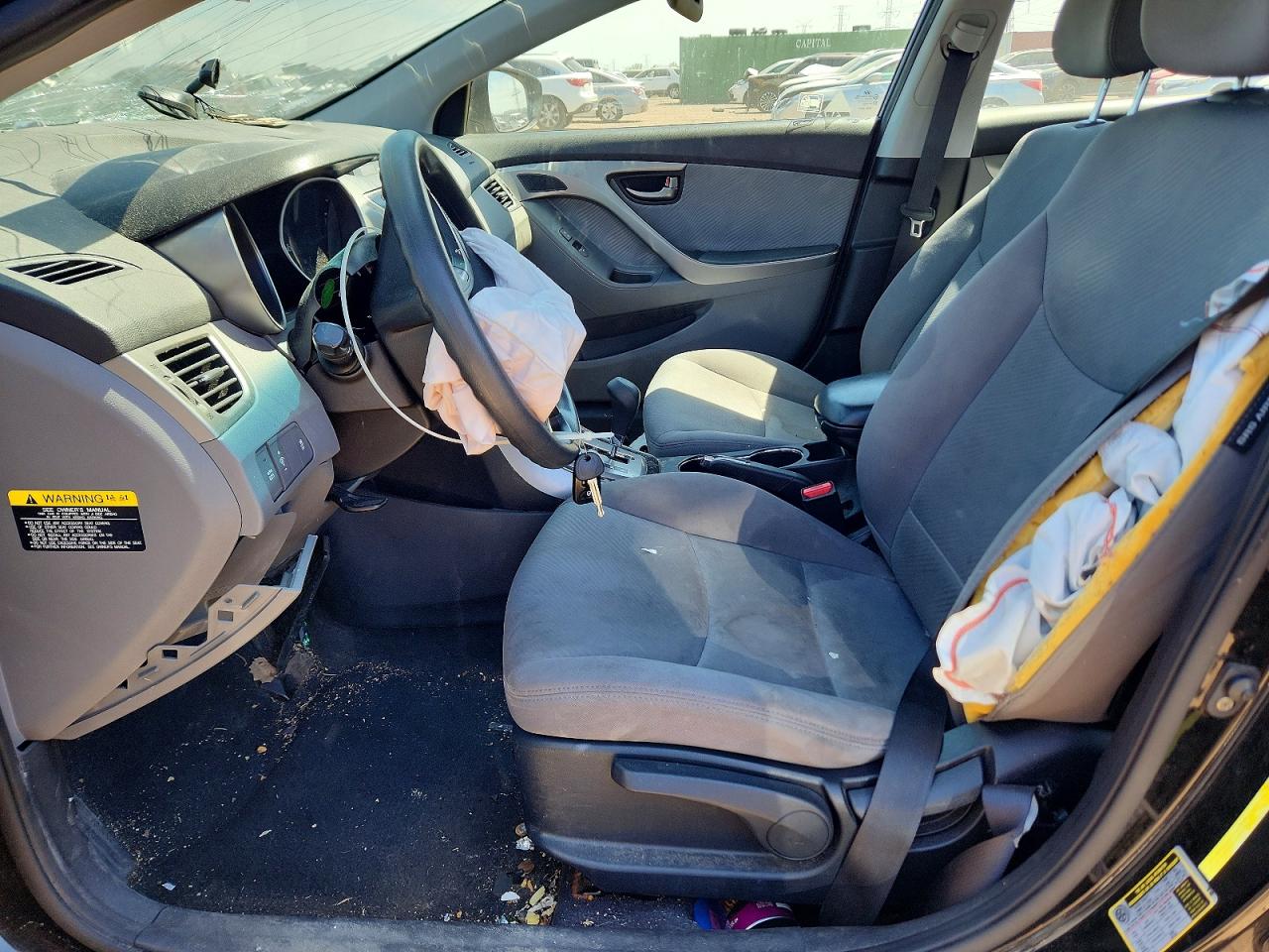 2013 Hyundai Elantra Gls Black vin: KMHDH4AE3DU915981