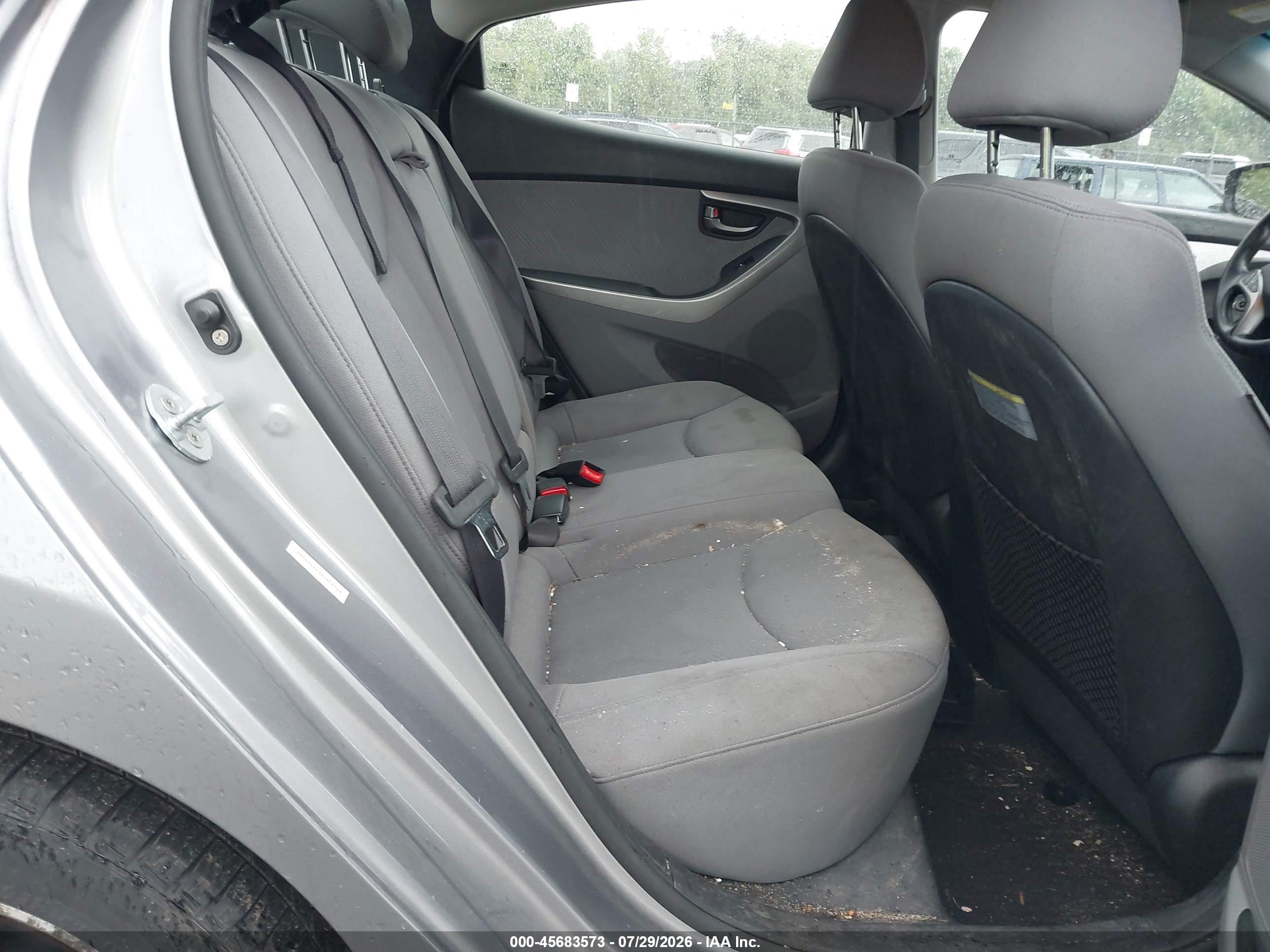 2013 Hyundai Elantra Gls Gray vin: KMHDH4AE3DU926768