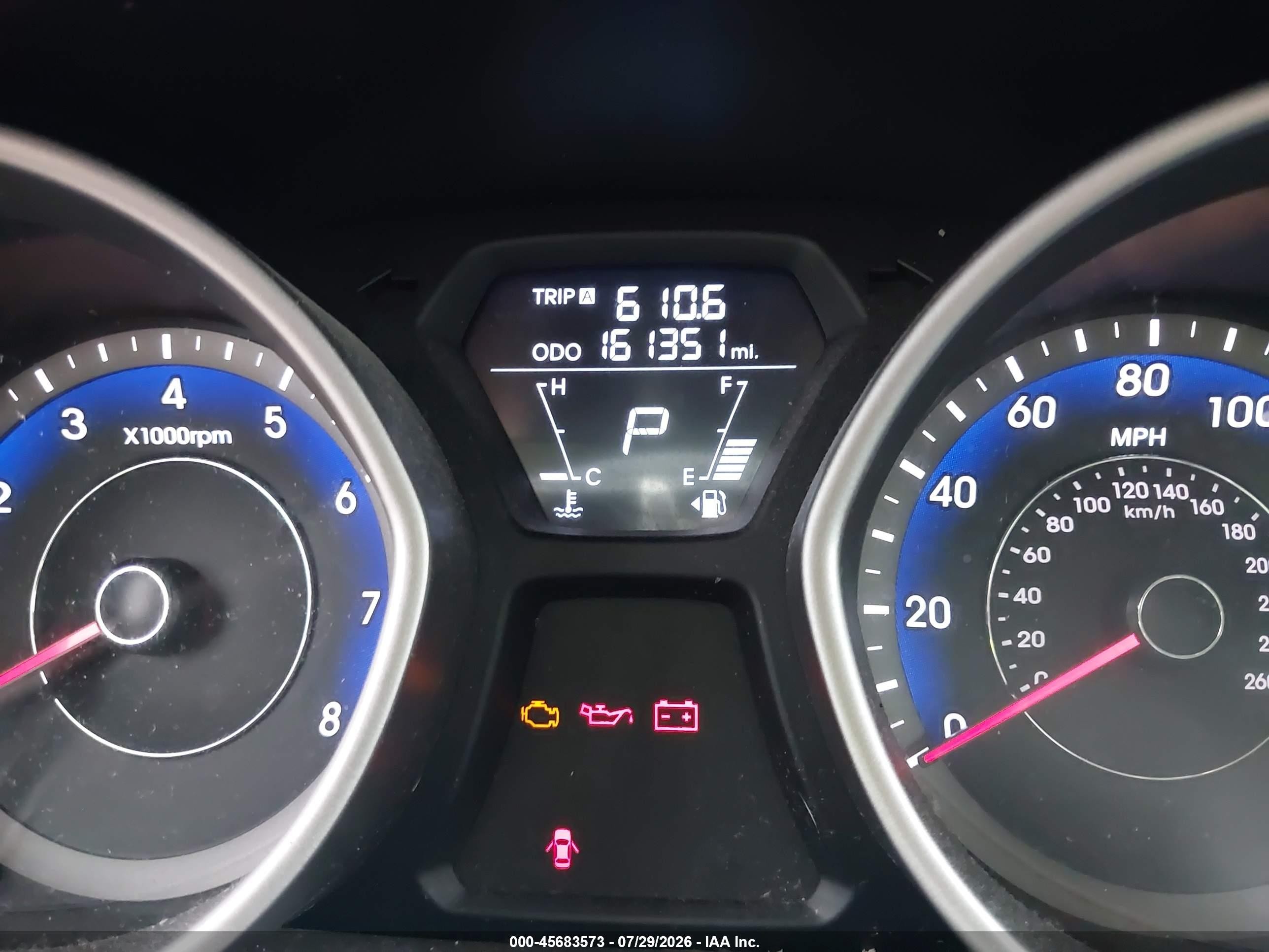2013 Hyundai Elantra Gls Gray vin: KMHDH4AE3DU926768