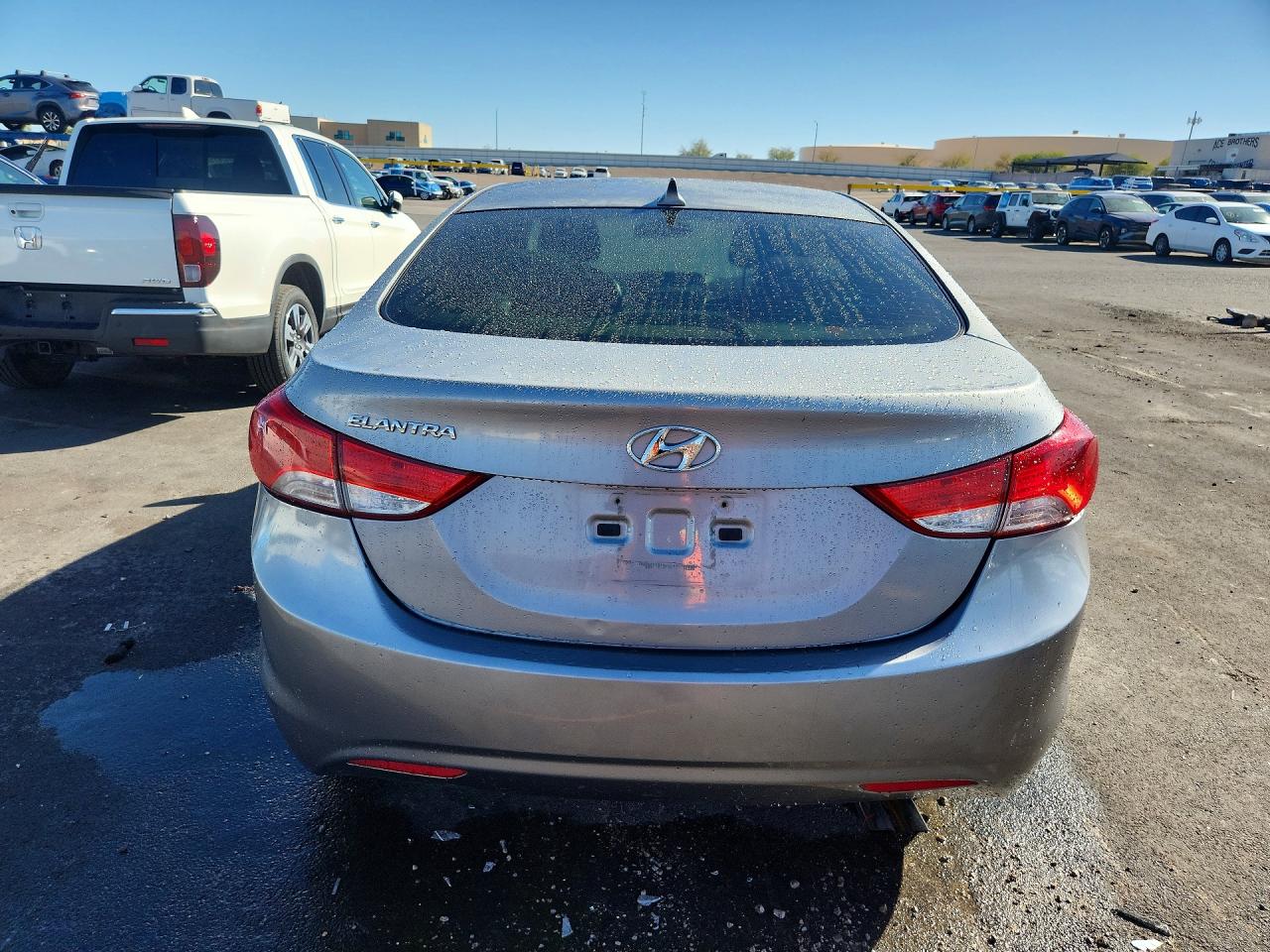 2013 Hyundai Elantra Gls Gray vin: KMHDH4AE3DU939195