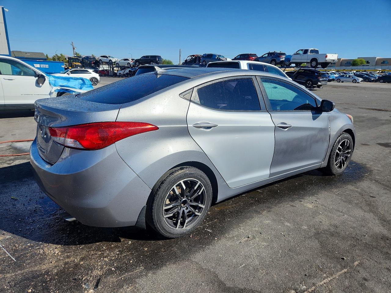 2013 Hyundai Elantra Gls Gray vin: KMHDH4AE3DU939195
