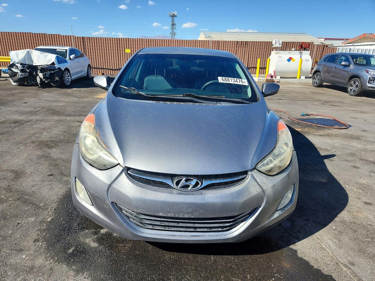 2013 Hyundai Elantra Gls Gray vin: KMHDH4AE3DU939195