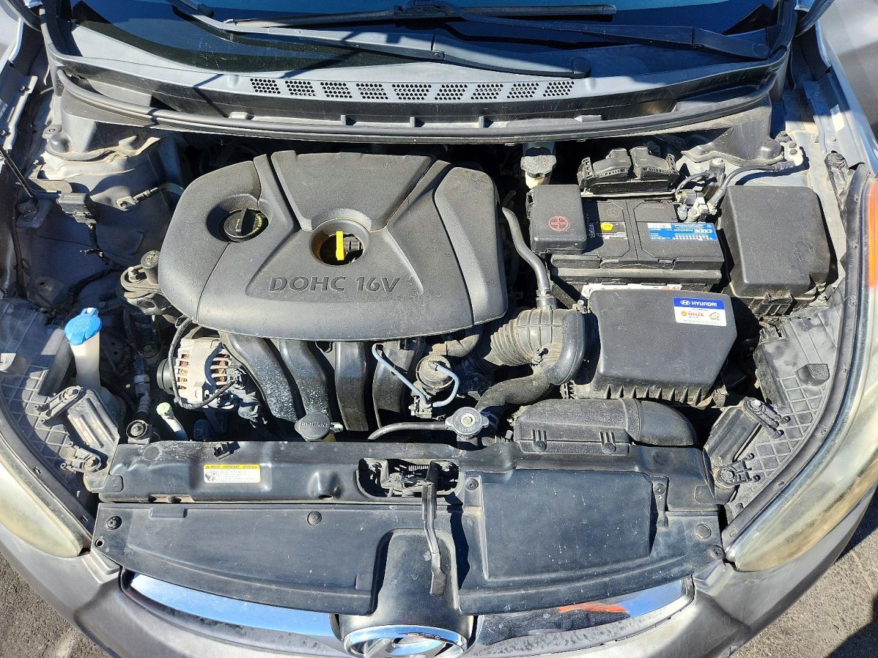 2013 Hyundai Elantra Gls Gray vin: KMHDH4AE3DU939195