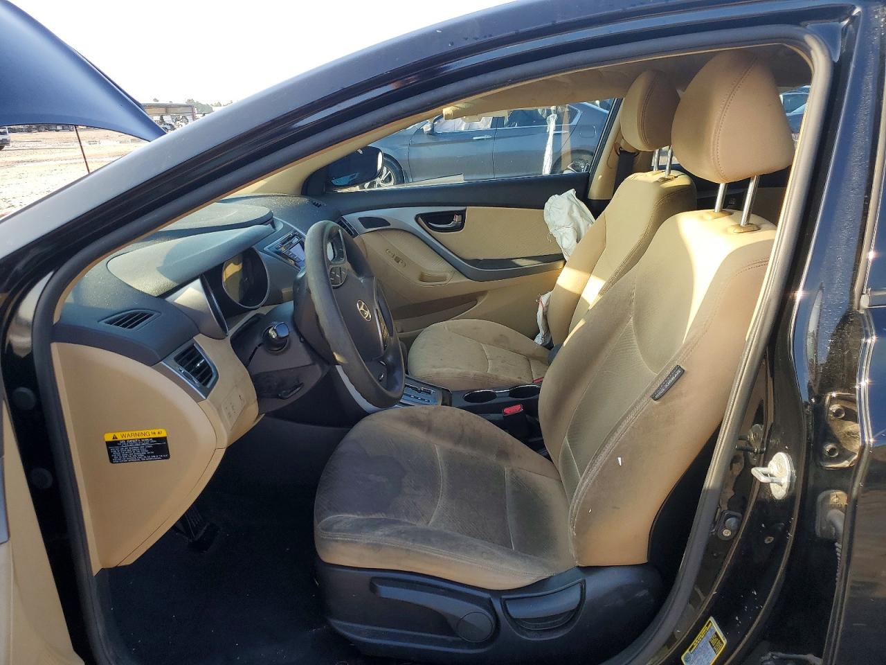 2013 Hyundai Elantra Gls Black vin: KMHDH4AE3DU941190
