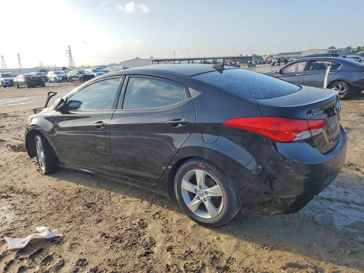2013 Hyundai Elantra Gls Black vin: KMHDH4AE3DU941190