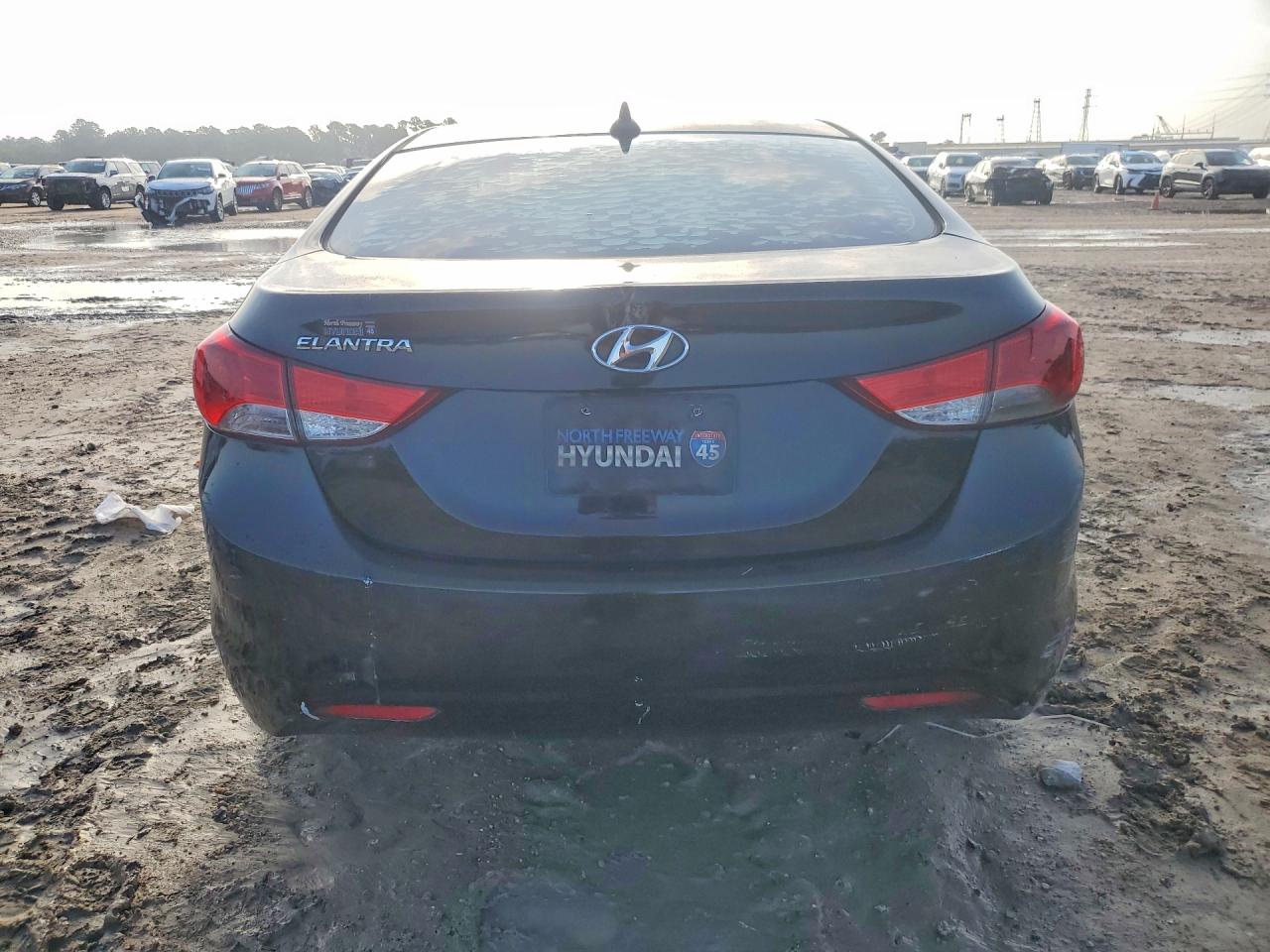 2013 Hyundai Elantra Gls Black vin: KMHDH4AE3DU941190