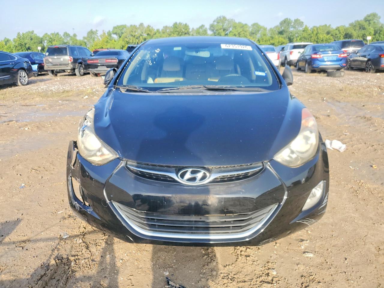 2013 Hyundai Elantra Gls Black vin: KMHDH4AE3DU941190
