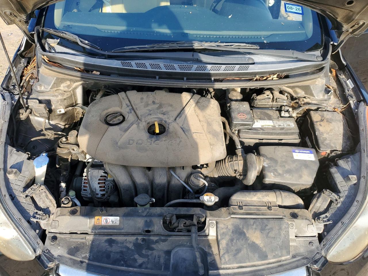 2013 Hyundai Elantra Gls Black vin: KMHDH4AE3DU941190