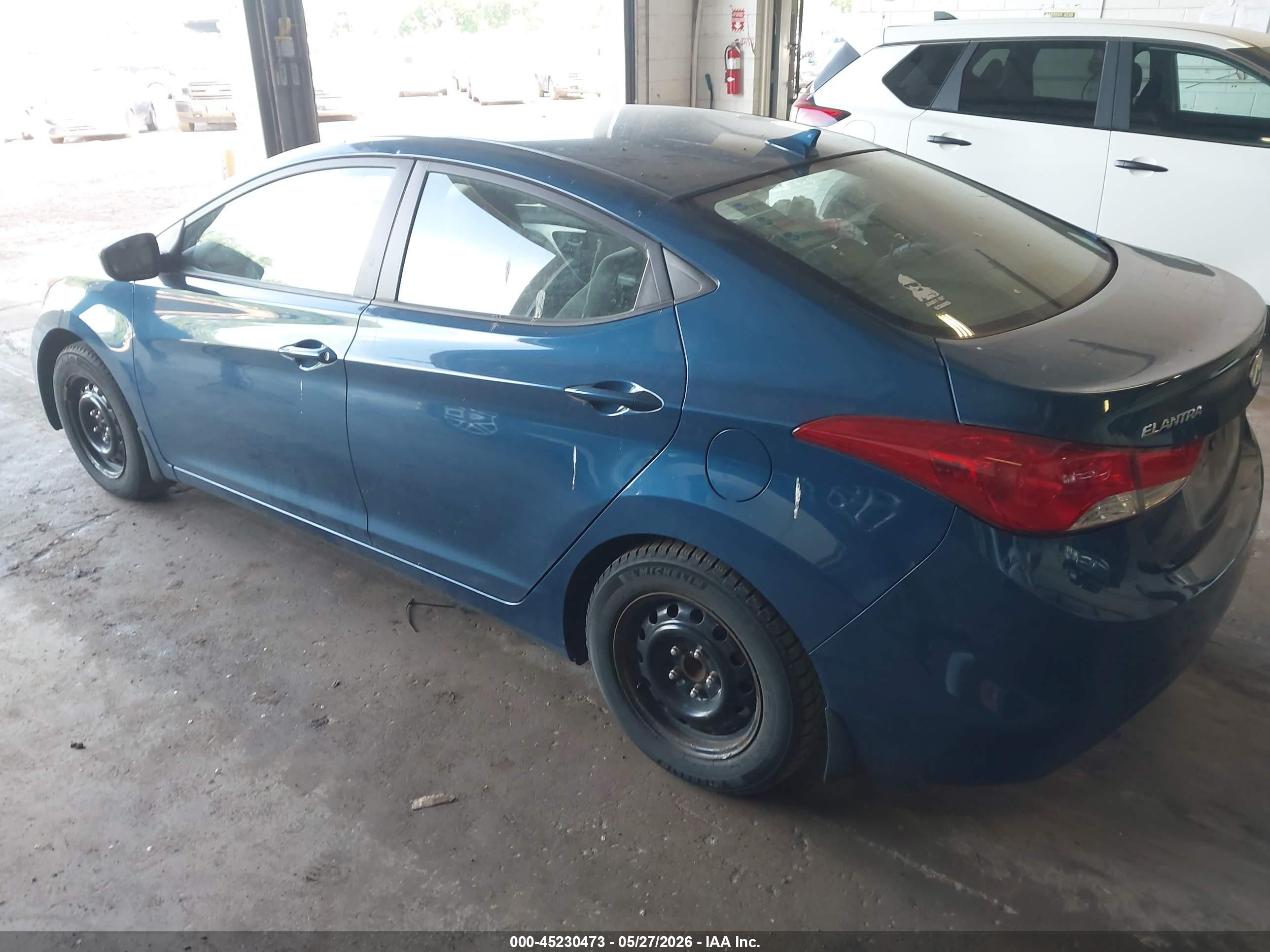 2013 Hyundai Elantra Gls Blue vin: KMHDH4AE3DU949497