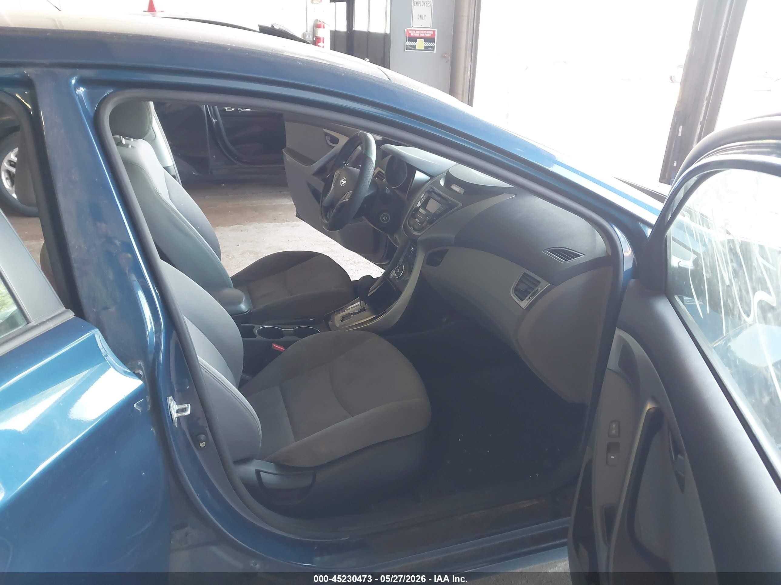 2013 Hyundai Elantra Gls Blue vin: KMHDH4AE3DU949497